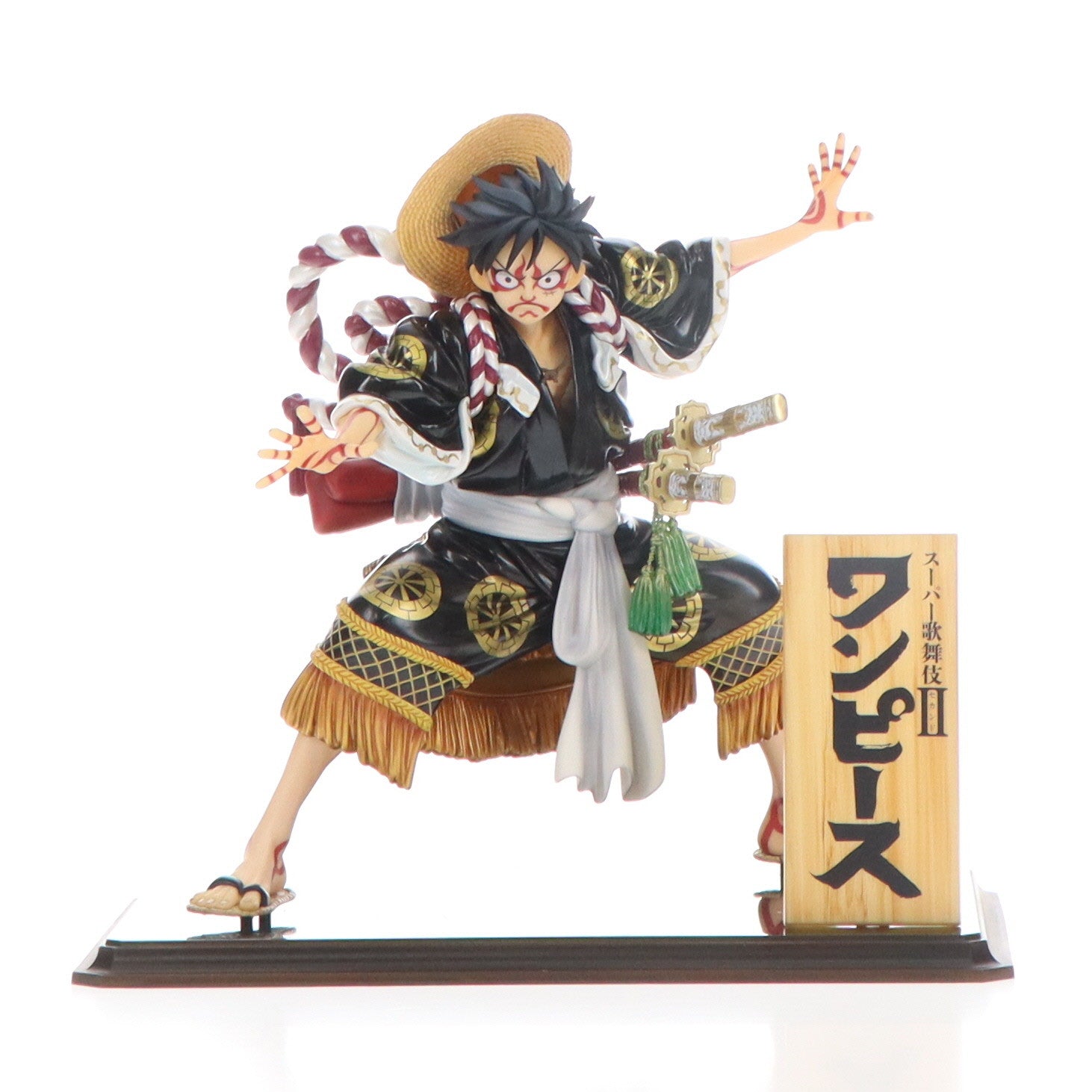 【中古即納】[FIG] Portrait.Of.Pirates ワンピース 『KABUKI EDITION』 モンキー・D・ルフィ 【再演】 ONE PIECE 1/8 完成品 フィギュア 新橋演舞場&メガトレショップ&オンラインショップ限定 メガハウス(20180228)