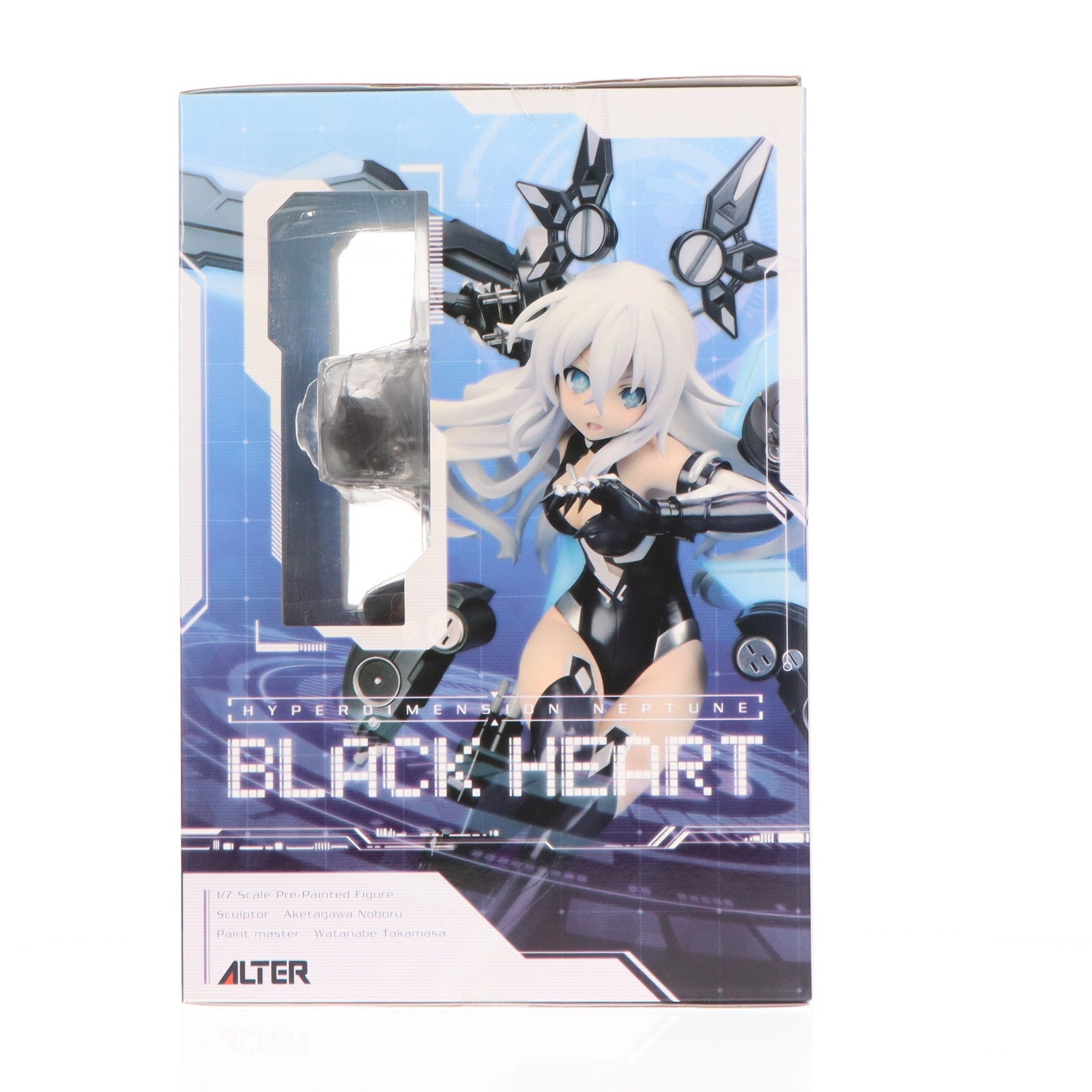 【中古即納】[FIG] ブラックハート 超次元ゲイム ネプテューヌ 1/7 完成品 フィギュア アルター(20151111)