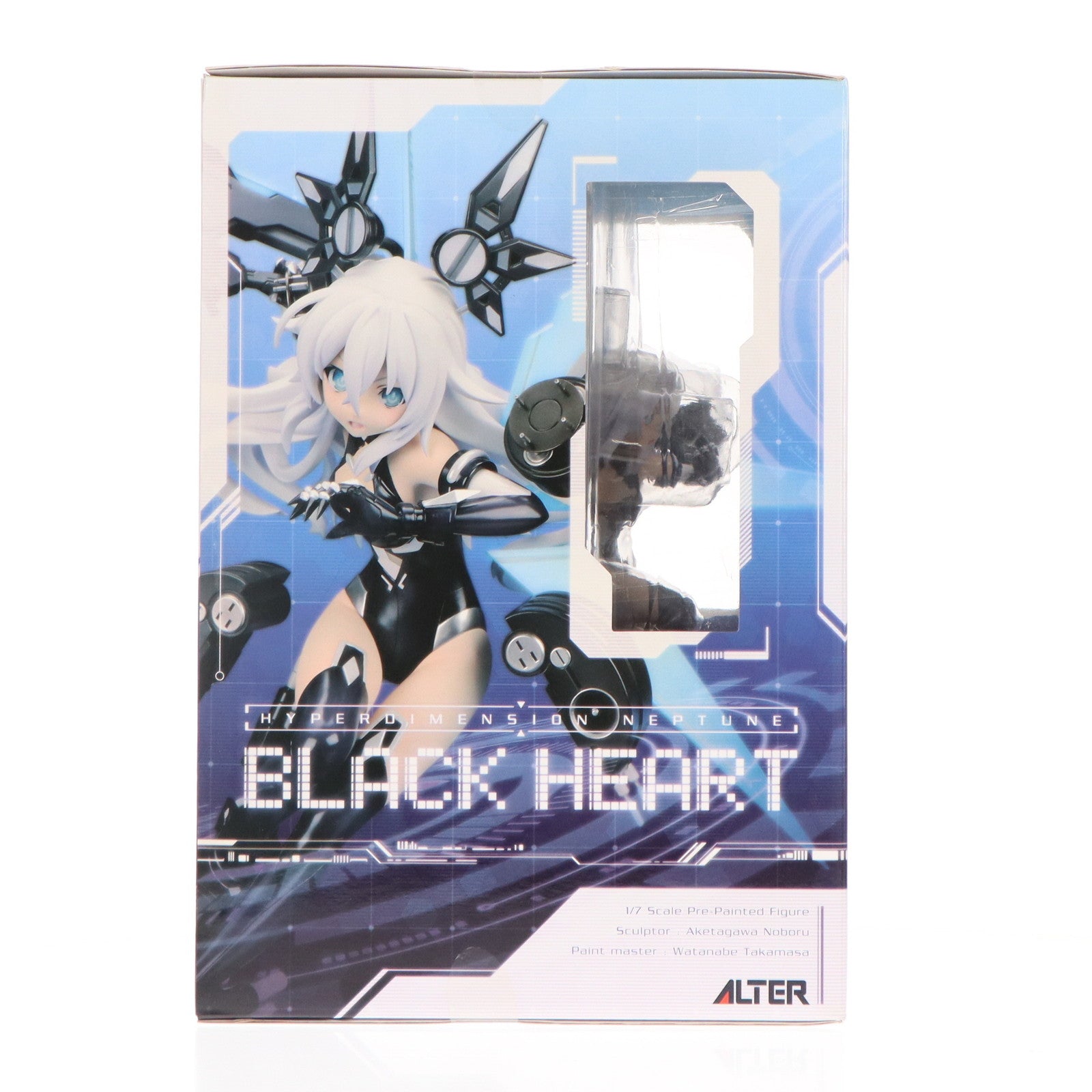 【中古即納】[FIG] ブラックハート 超次元ゲイム ネプテューヌ 1/7 完成品 フィギュア アルター(20151111)