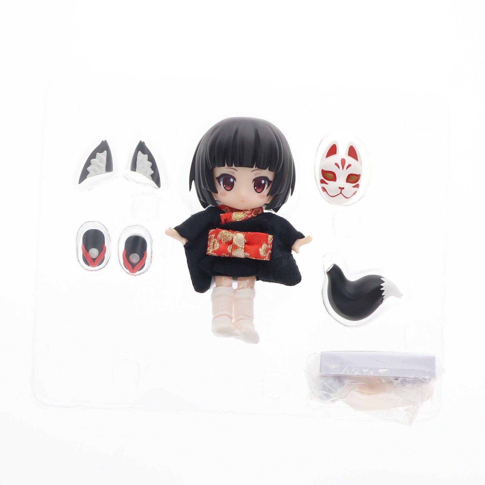 【中古即納】[FIG] 早期予約キャンペーン付属 キューポッシュフレンズ くろきつね-黒狐- 完成品 可動フィギュア(ADE68) コトブキヤ(20190621)