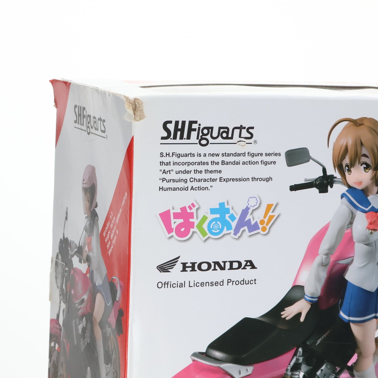 【中古即納】[FIG] S.H.Figuarts(フィギュアーツ) 佐倉羽音(制服)&CB400 SUPER FOUR(さくらはね) ばくおん!! 完成品 可動フィギュア バンダイ(20160930)