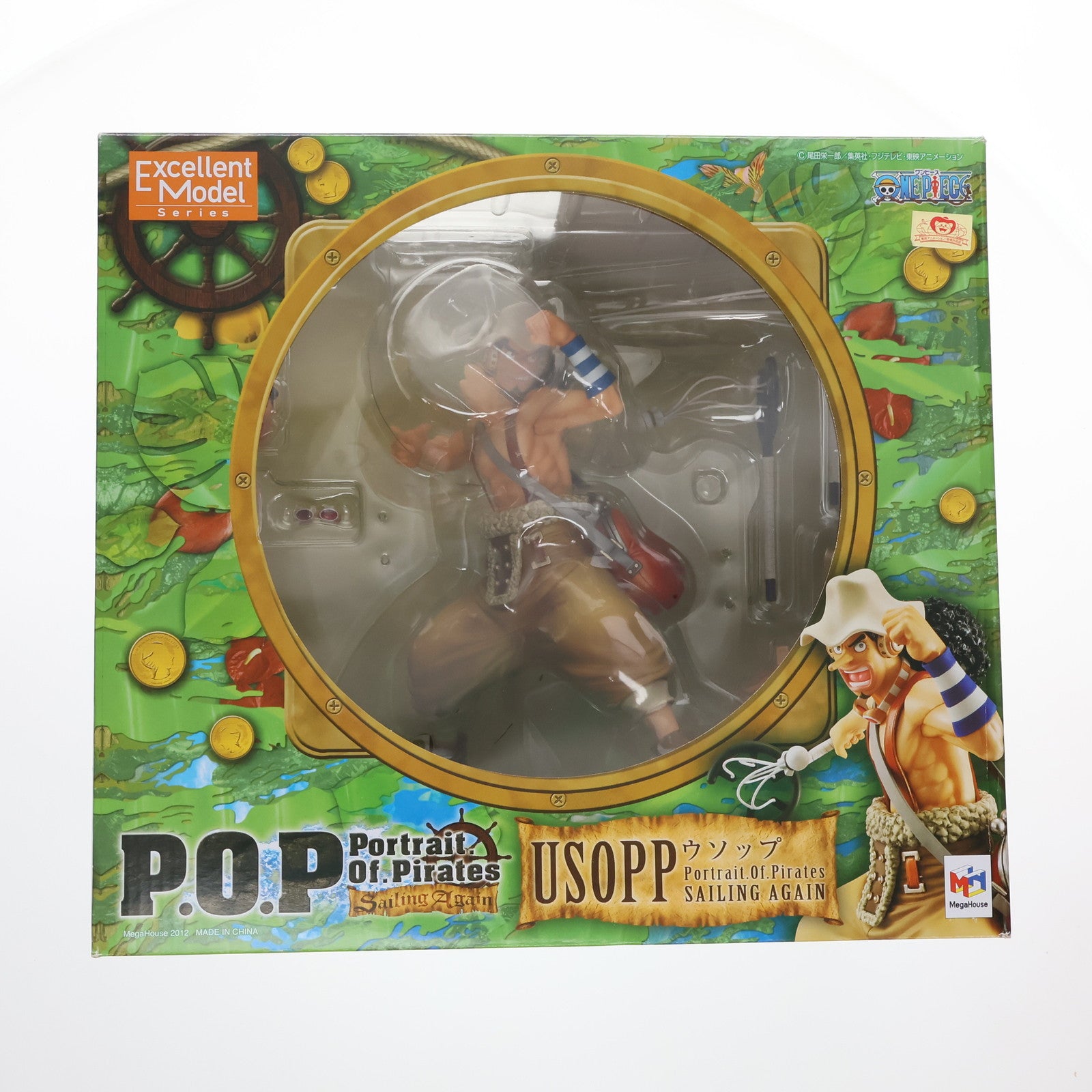 【中古即納】[FIG] Portrait.Of.Pirates P.O.P Sailing Again ウソップ ONE PIECE(ワンピース) 1/8 完成品 フィギュア メガハウス(20120929)