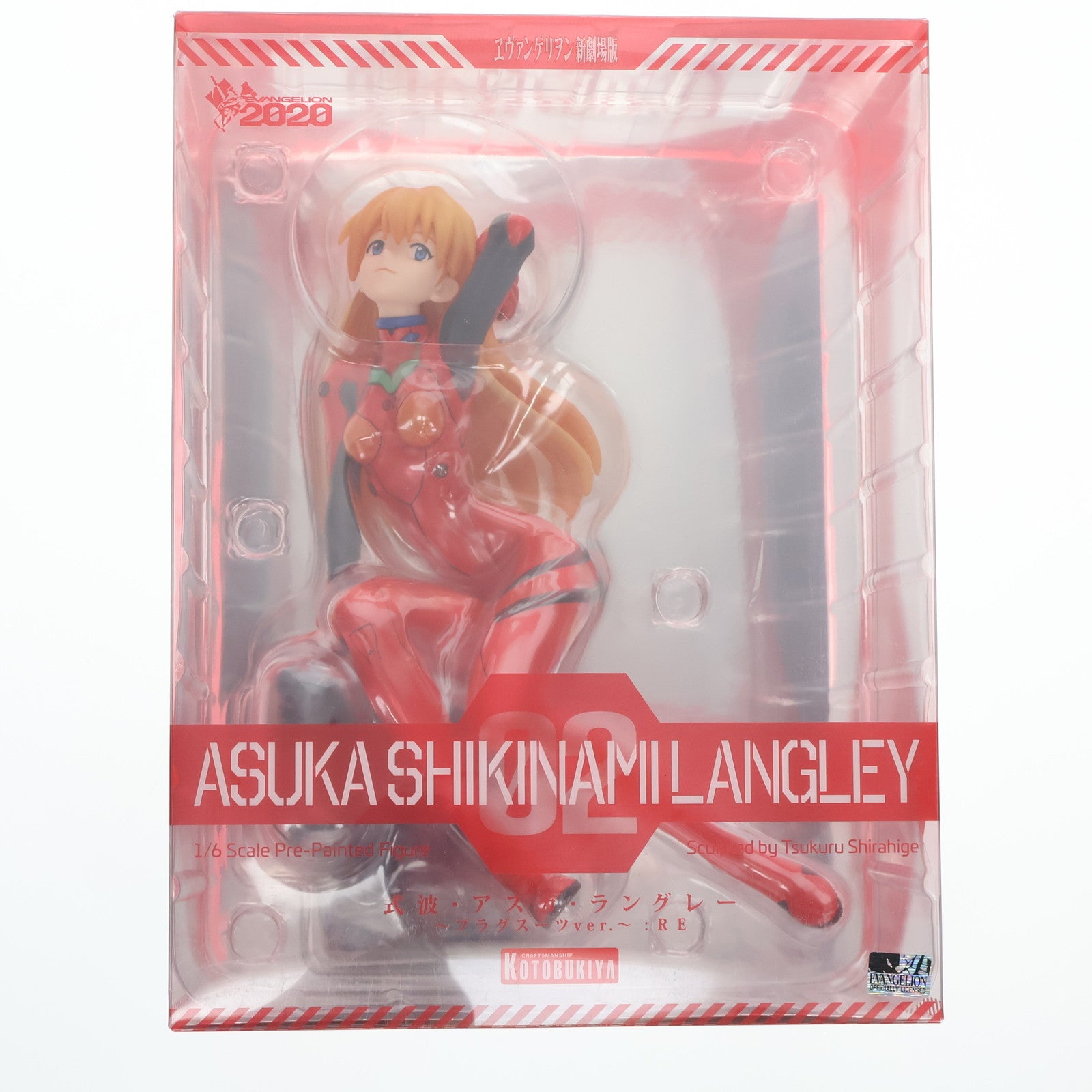 【中古即納】[FIG] 式波・アスカ・ラングレー ～プラグスーツver.～:RE ヱヴァンゲリヲン新劇場版 1/6 完成品 フィギュア(PP847) コトブキヤ(20191130)