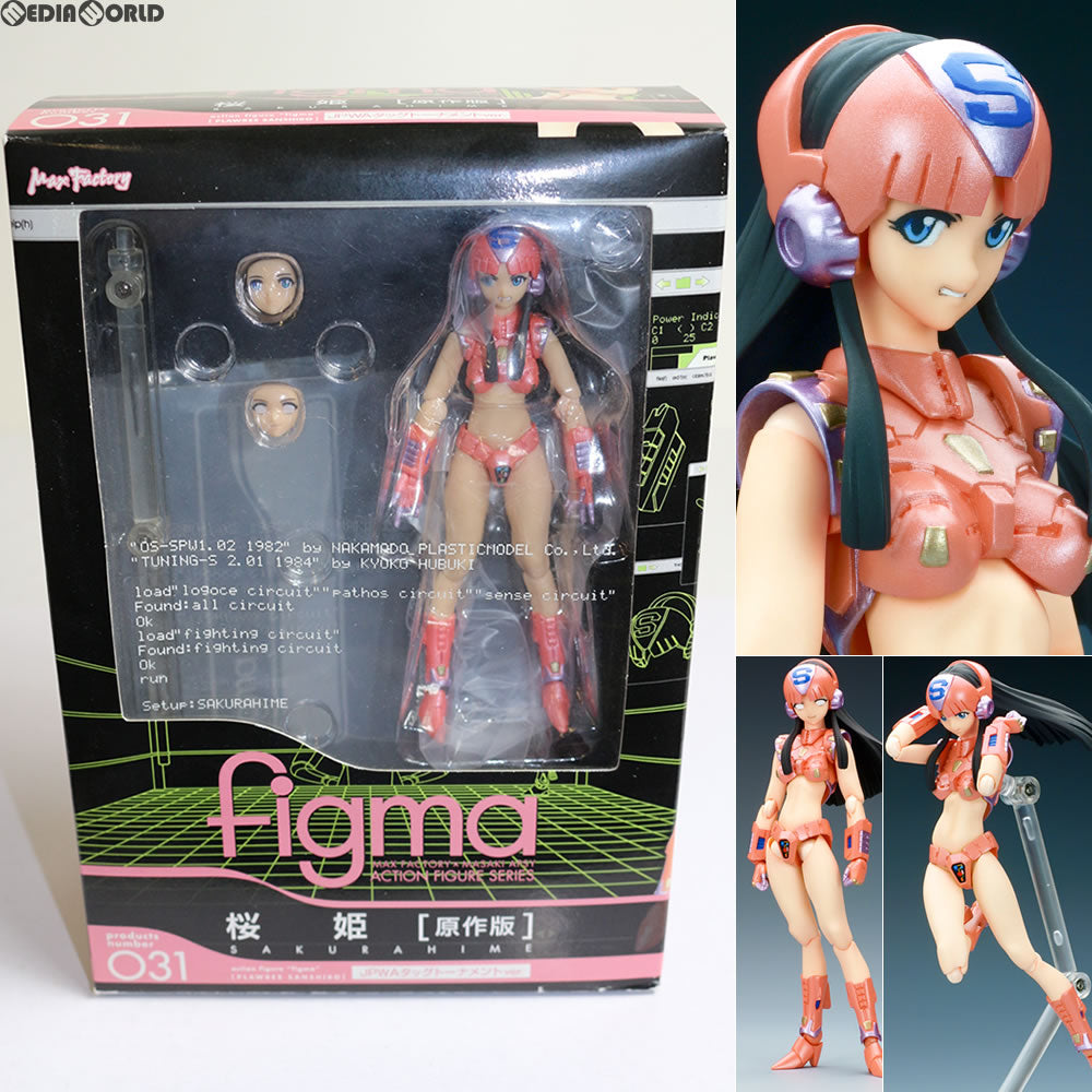 【中古即納】[FIG] figma(フィグマ) 031 桜姫(原作版)(さくらひめ) JPWAタッグトーナメントver. プラレス3四郎 完成品 可動フィギュア マックスファクトリー(20090206)