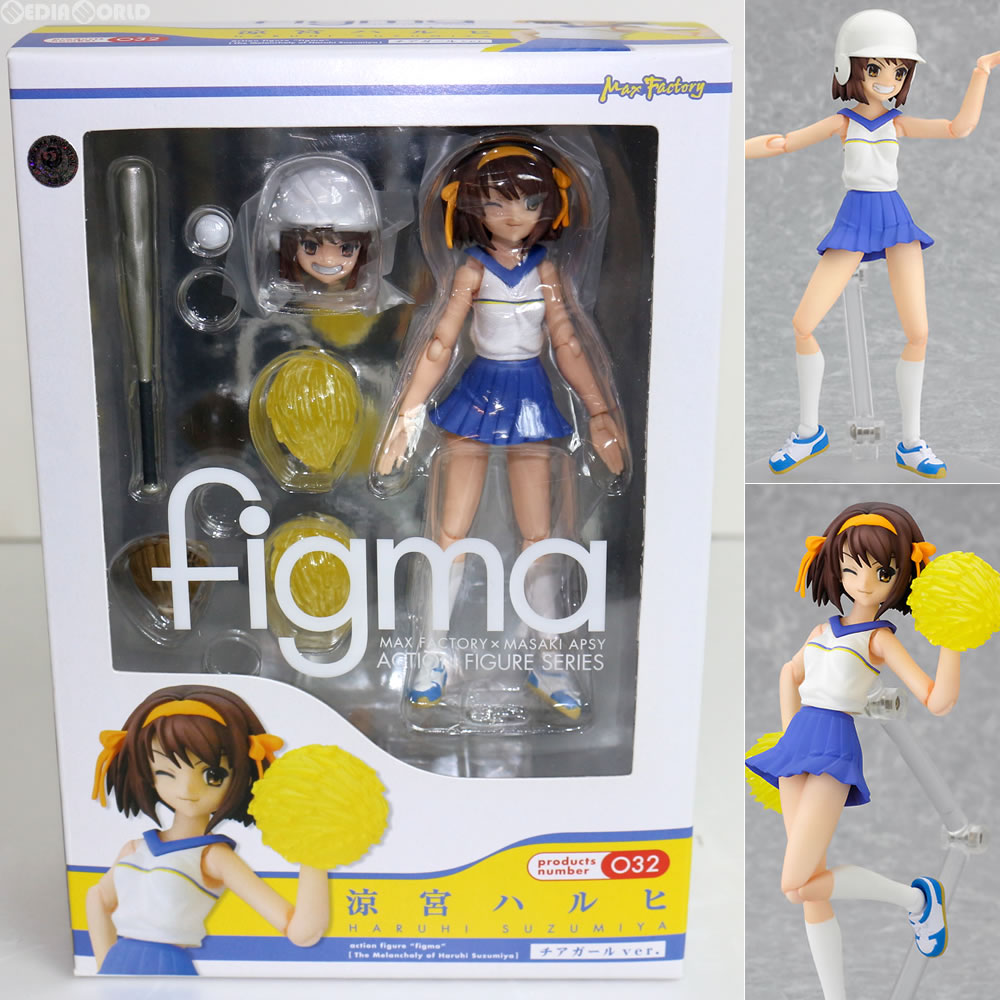 【中古即納】[FIG] figma(フィグマ) 032 涼宮ハルヒ チアガールver. 涼宮ハルヒの憂鬱 完成品 可動フィギュア マックスファクトリー(20090401)