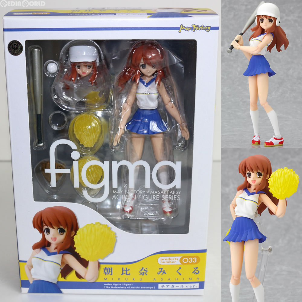 【中古即納】[FIG] figma(フィグマ) 033 朝比奈みくる(あさひなみくる) チアガールver. 涼宮ハルヒの憂鬱 完成品 可動フィギュア マックスファクトリー(20090401)