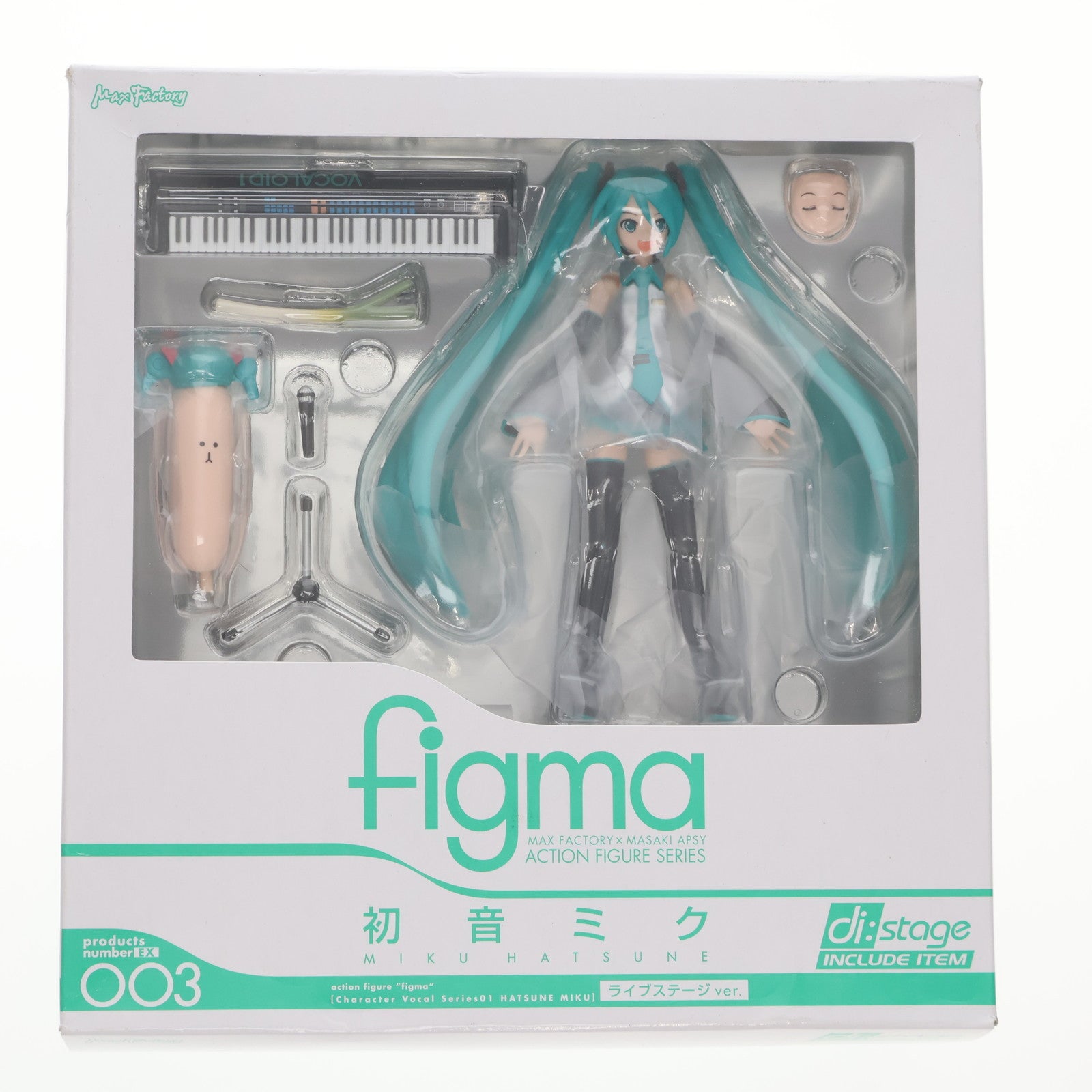 【中古即納】[FIG] ワンフェス2009夏限定 figma(フィグマ) EX-003 初音ミク ライブステージver. キャラクター・ボーカル・シリーズ01 初音ミク 完成品 可動フィギュア マックスファクトリー(20090731)