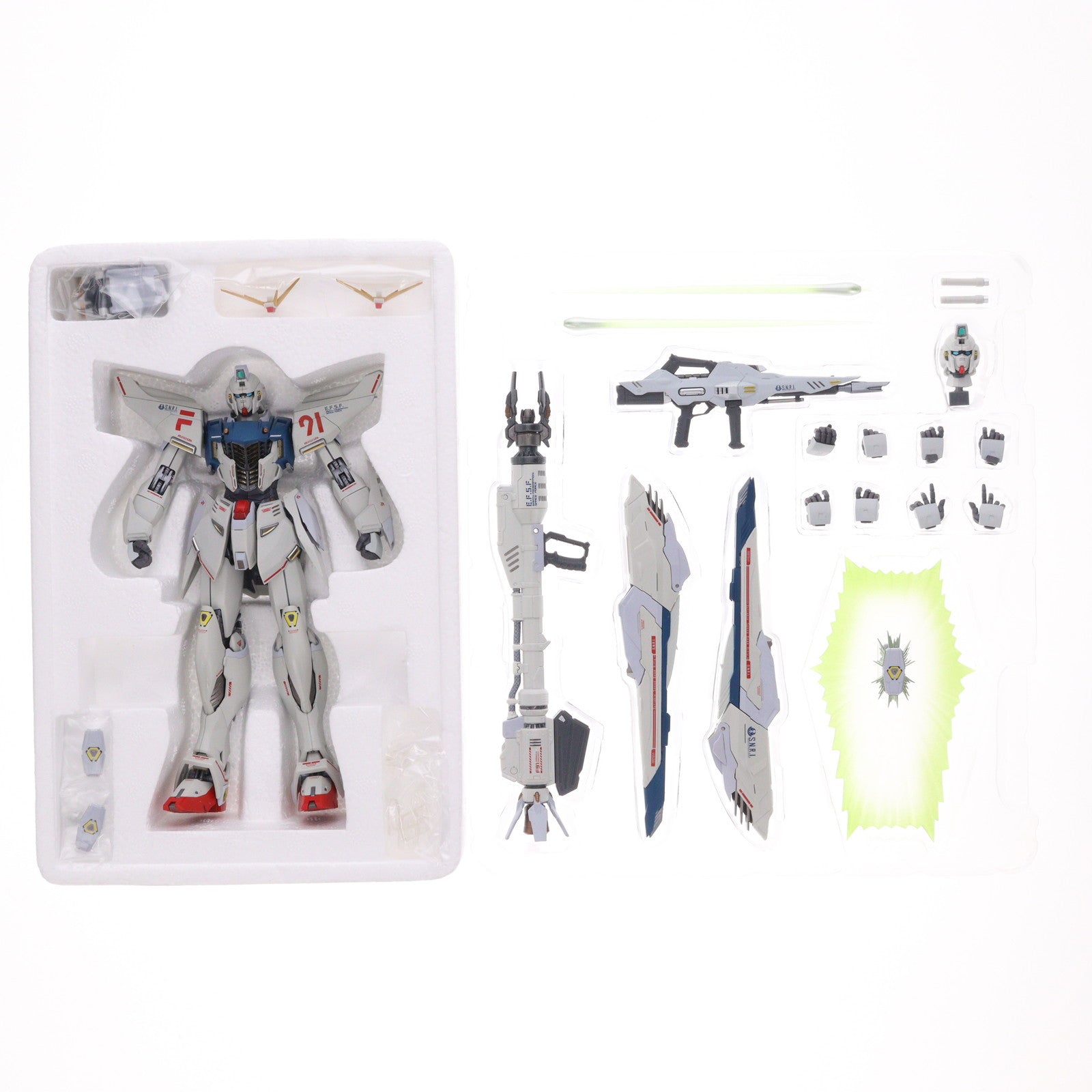 【中古即納】[FIG] METAL BUILD ガンダムF91 CHRONICLE WHITE Ver. 機動戦士ガンダムF91 完成品 可動フィギュア バンダイスピリッツ(20210327)