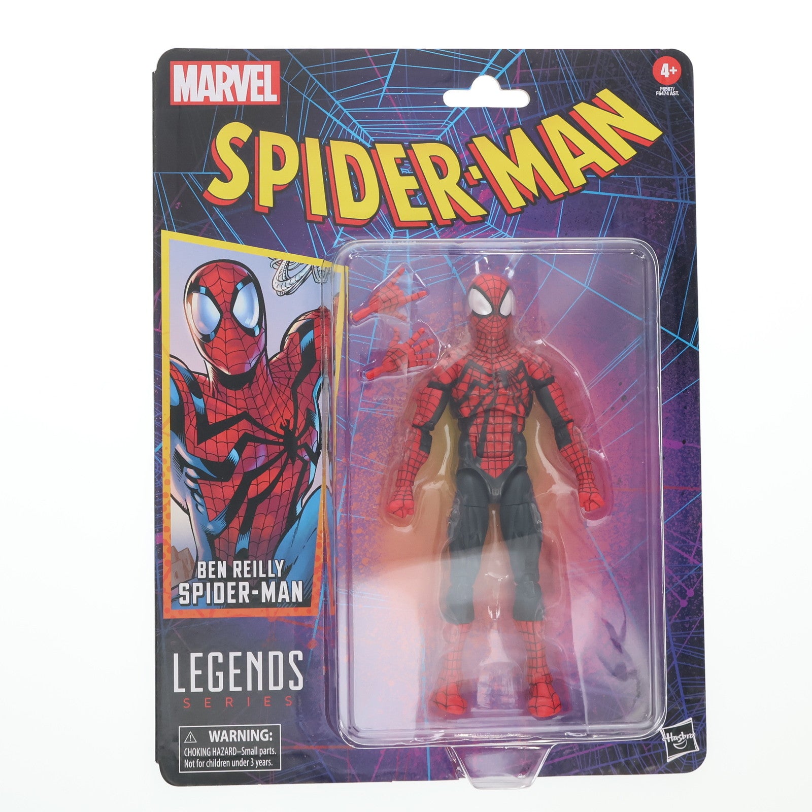 【中古即納】[FIG] マーベル・レジェンドCLASSIC スパイダーマンシリーズ ベン・ライリー/スパイダーマン[コミック] アメイジング・スパイダーマン 完成品 6インチ・アクションフィギュア(海外流通版) ハズブロ(20231031)