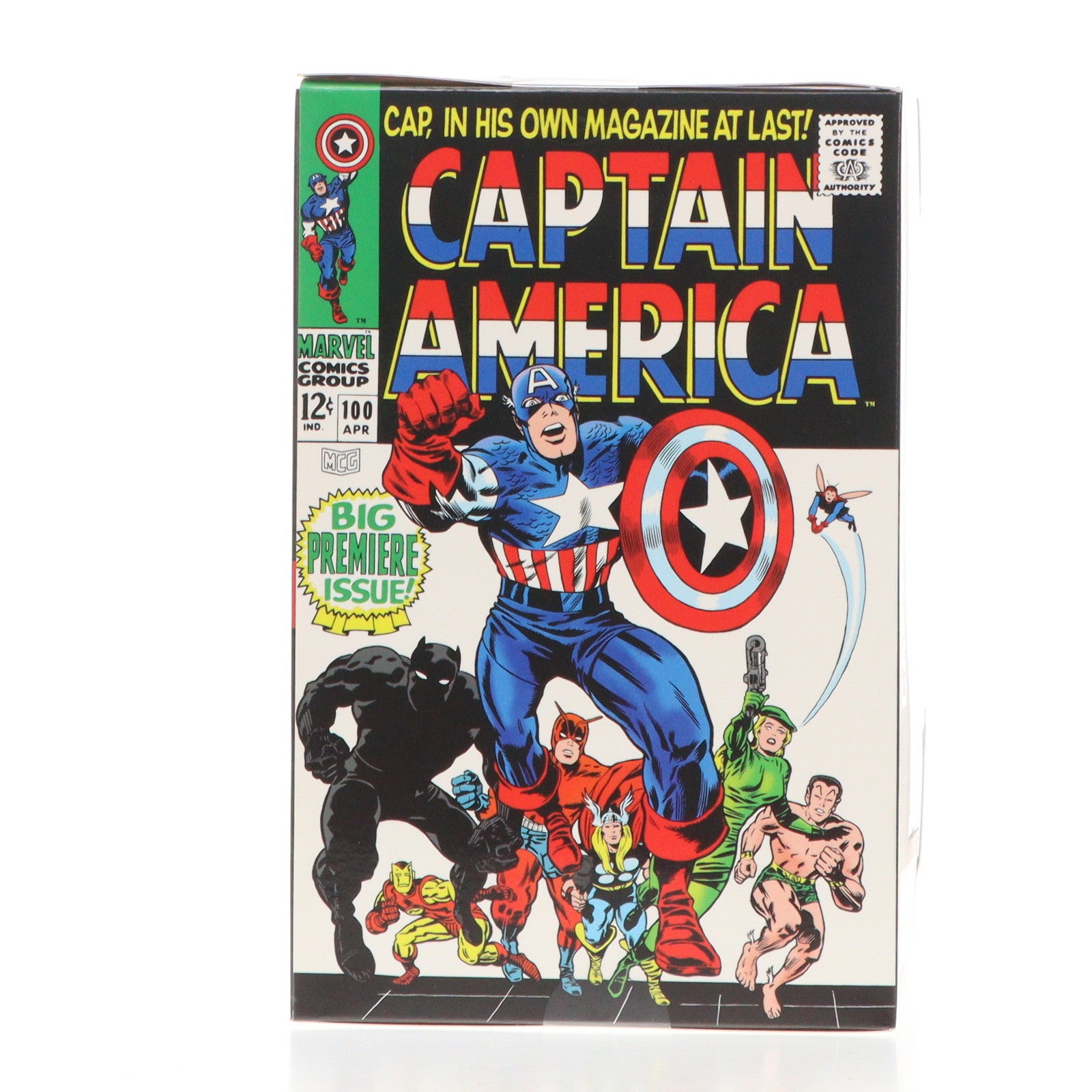 【中古即納】[FIG] シーン・フィギュア #008 キャプテン・アメリカ(ジャック・カービー/Captain America Vol.1 #100) MARVEL COMICS(マーベル・コミック) 1/10 完成品 フィギュア マクファーレン・トイズ(20241031)