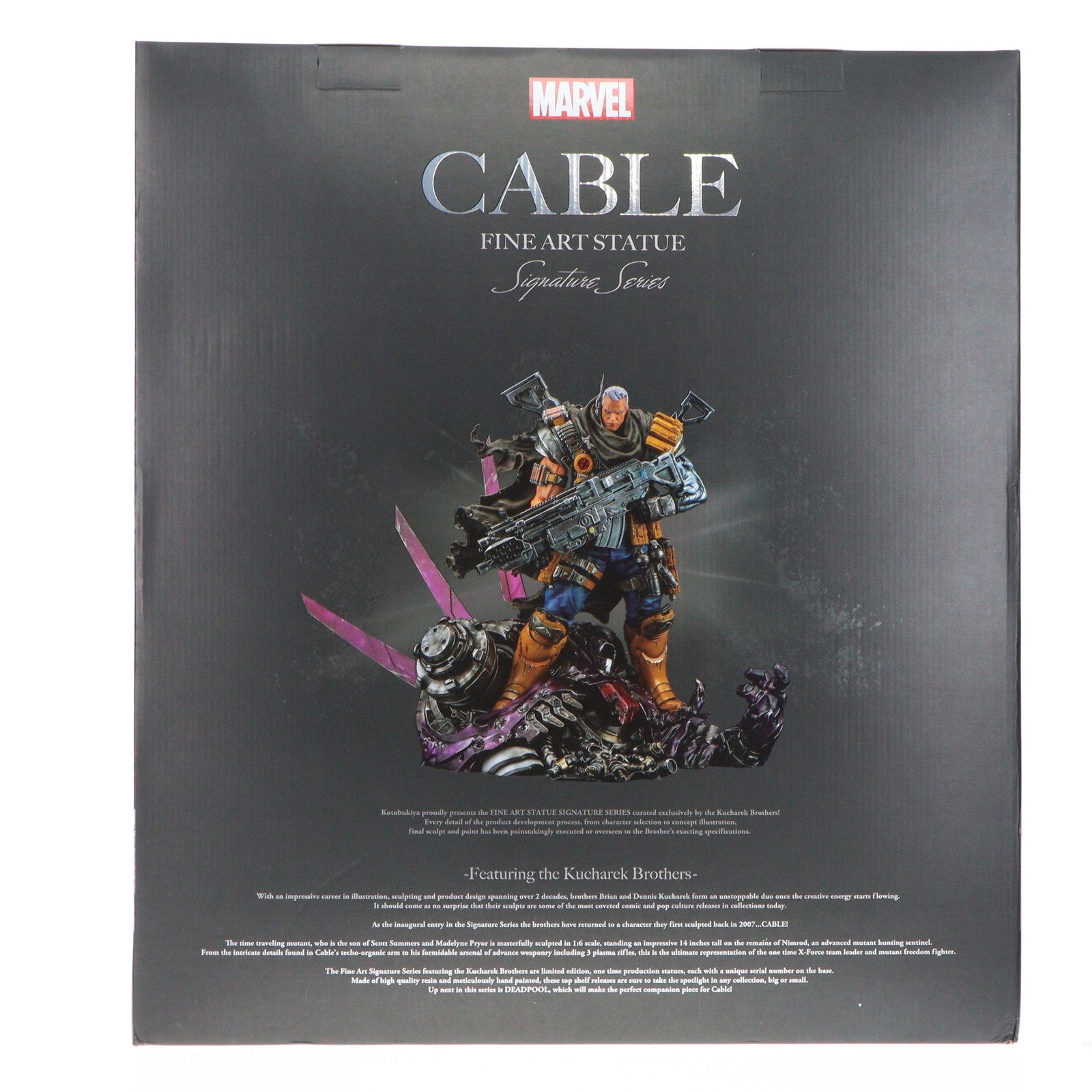 【中古即納】[FIG] FINE ART STATUE シグネチャーシリーズ Feat. Kucharek Brothers ケーブル MARVEL UNIVERSE(マーベルユニバース) 1/6 完成品 フィギュア(MK363) コトブキヤ(20221120)
