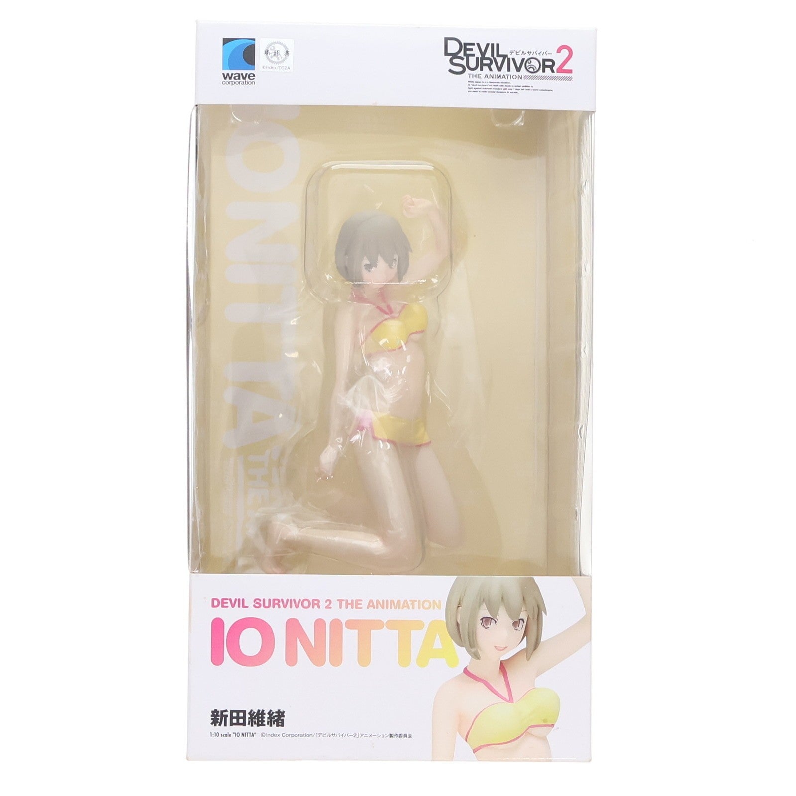 【中古即納】[FIG] BEACH QUEENS(ビーチクイーンズ) 新田維緒(にったいお) DEVIL SURVIVOR 2(デビルサバイバー2) 1/10 完成品 フィギュア(NF-320) ウェーブ(WAVE)(20140731)