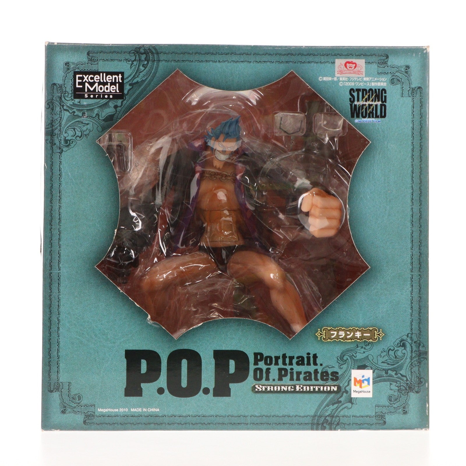 【中古即納】[FIG] Portrait.Of.Pirates P.O.P STRONG EDITION フランキー ONE PIECE(ワンピース) 1/8 完成品 フィギュア メガハウス(20100901)
