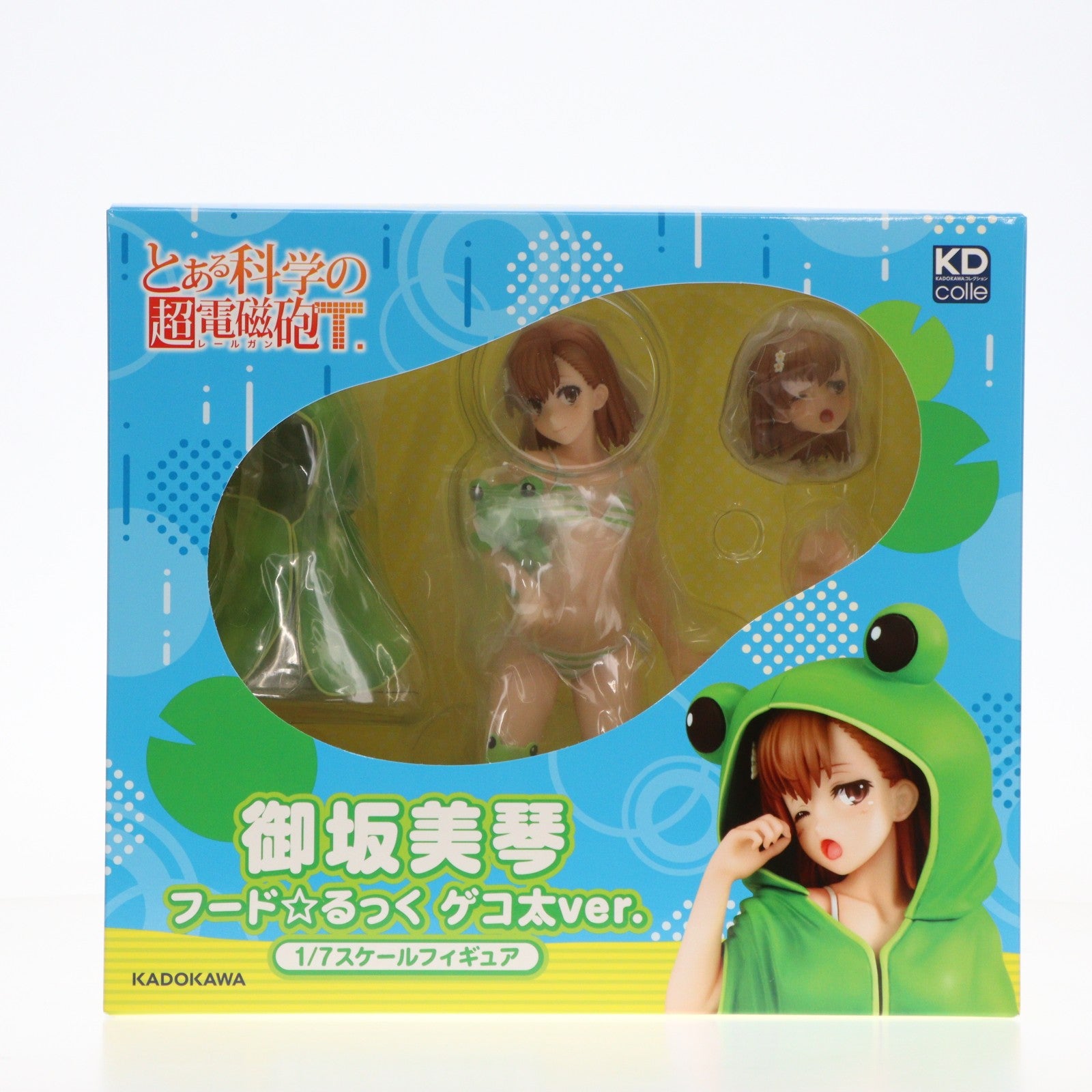 【中古即納】[FIG] 御坂美琴(みさかみこと) フード☆るっく ゲコ太ver. とある科学の超電磁砲T 1/7 完成品 フィギュア KADOKAWA(カドカワ)/グッドスマイルカンパニー(20240229)