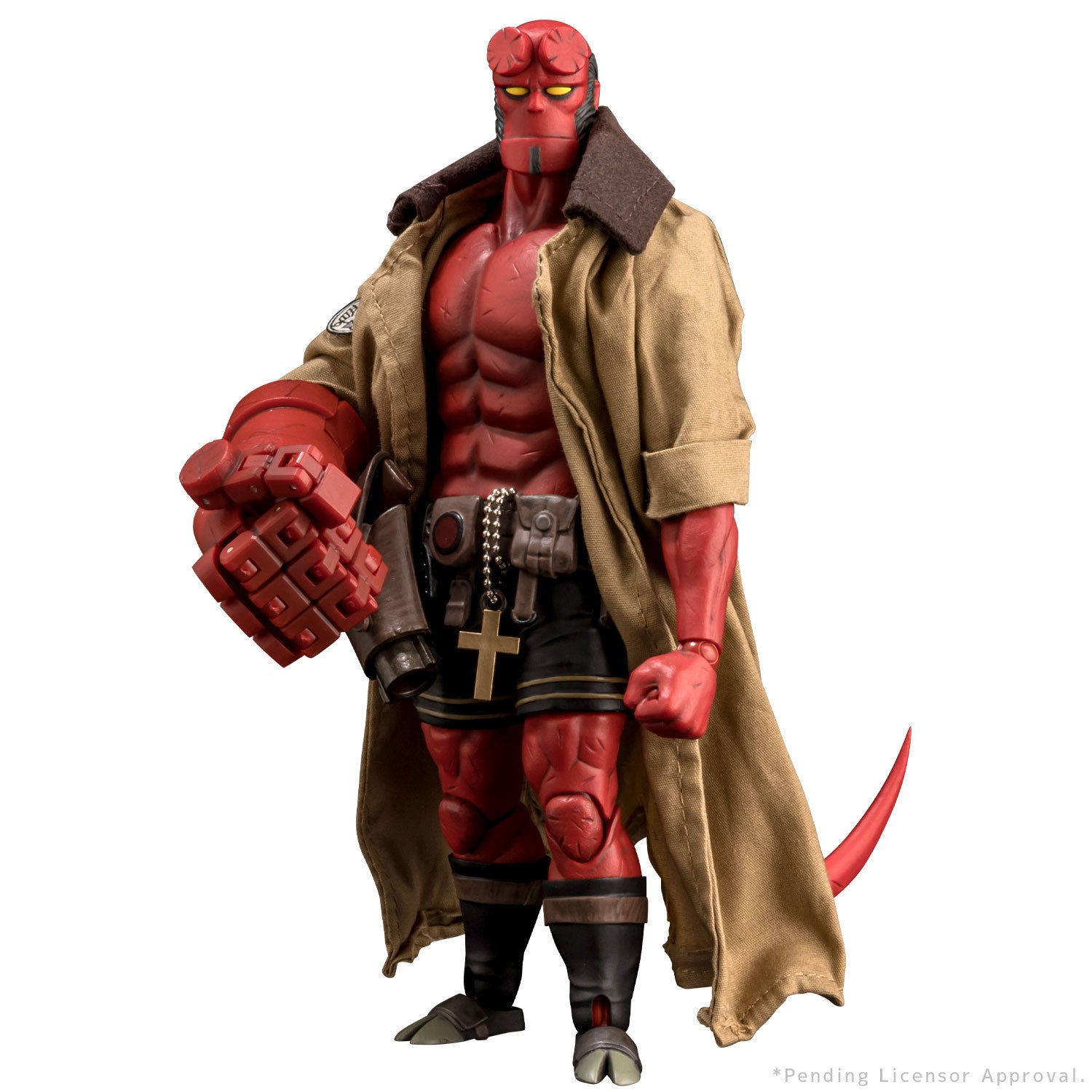 【中古即納】[FIG] ヘルボーイ 1/12 SCALE ACTION FIGURE 30TH ANNIVERSARY EDITION HELLBOY 完成品 可動フィギュア 1000toys(20241207)