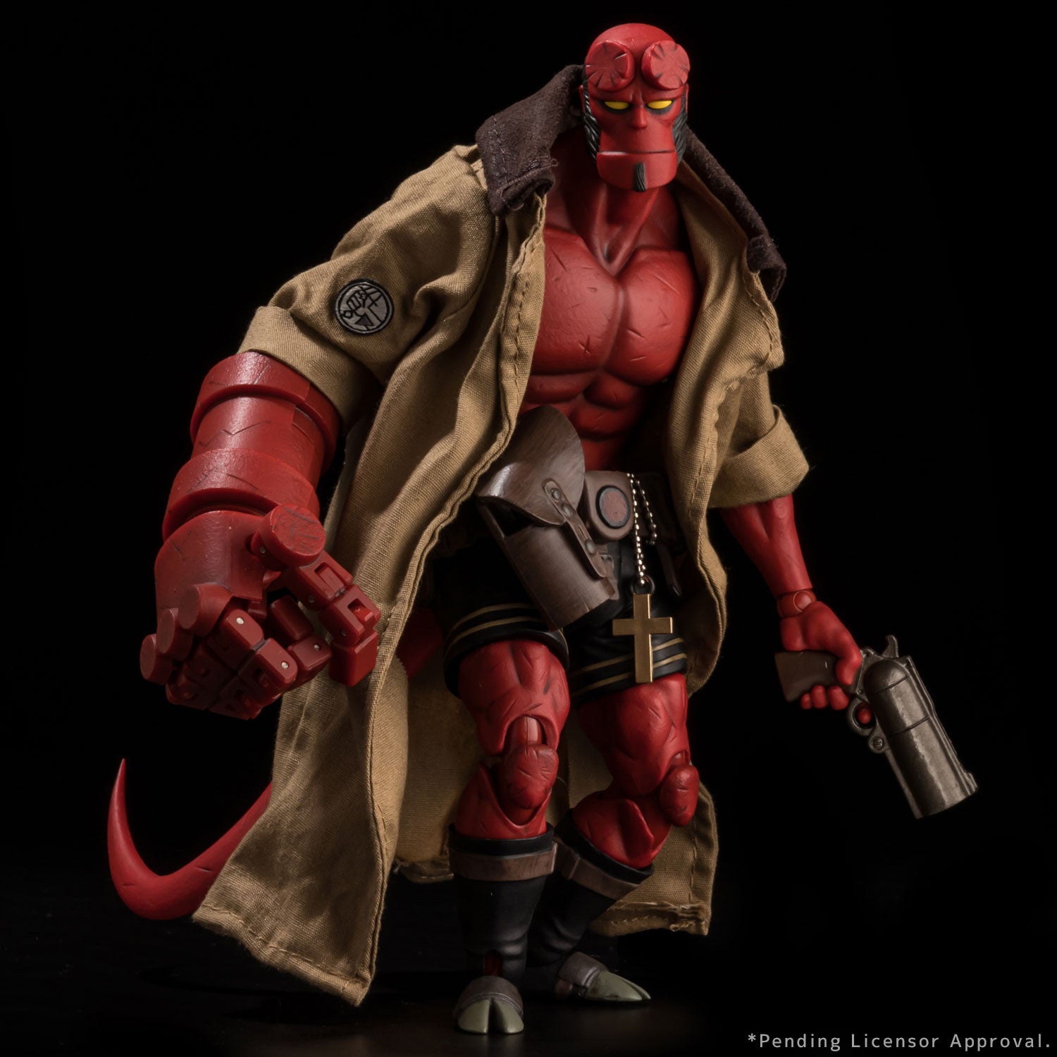 【中古即納】[FIG] ヘルボーイ 1/12 SCALE ACTION FIGURE 30TH ANNIVERSARY EDITION HELLBOY 完成品 可動フィギュア 1000toys(20241207)