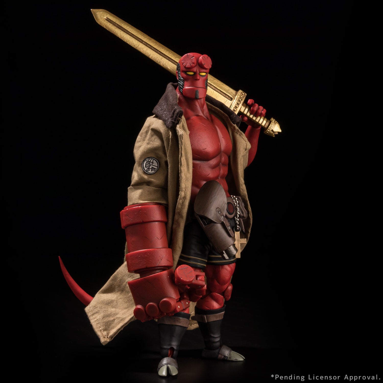 【中古即納】[FIG] ヘルボーイ 1/12 SCALE ACTION FIGURE 30TH ANNIVERSARY EDITION HELLBOY 完成品 可動フィギュア 1000toys(20241207)