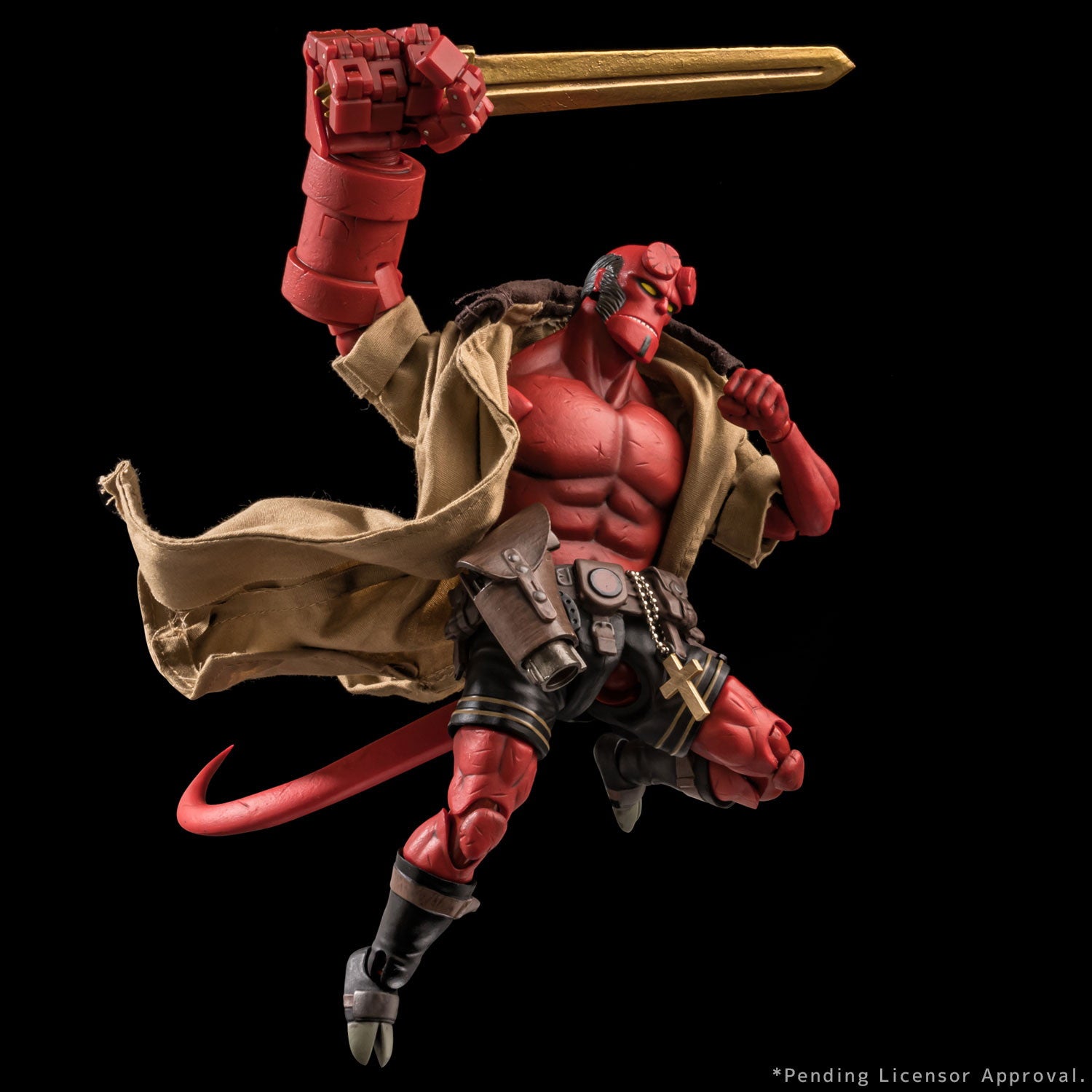 【中古即納】[FIG] ヘルボーイ 1/12 SCALE ACTION FIGURE 30TH ANNIVERSARY EDITION HELLBOY 完成品 可動フィギュア 1000toys(20241207)