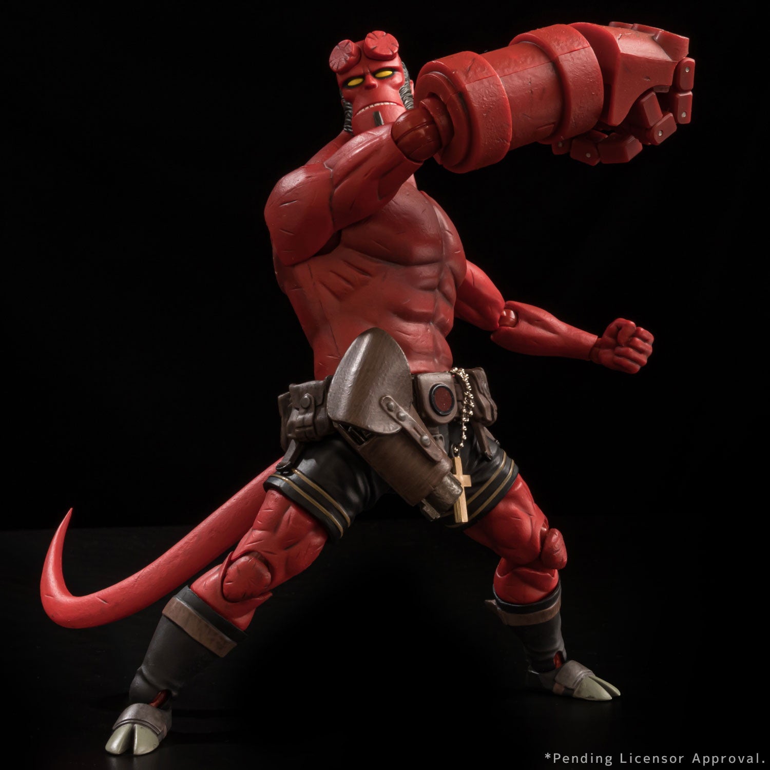 【中古即納】[FIG] ヘルボーイ 1/12 SCALE ACTION FIGURE 30TH ANNIVERSARY EDITION HELLBOY 完成品 可動フィギュア 1000toys(20241207)
