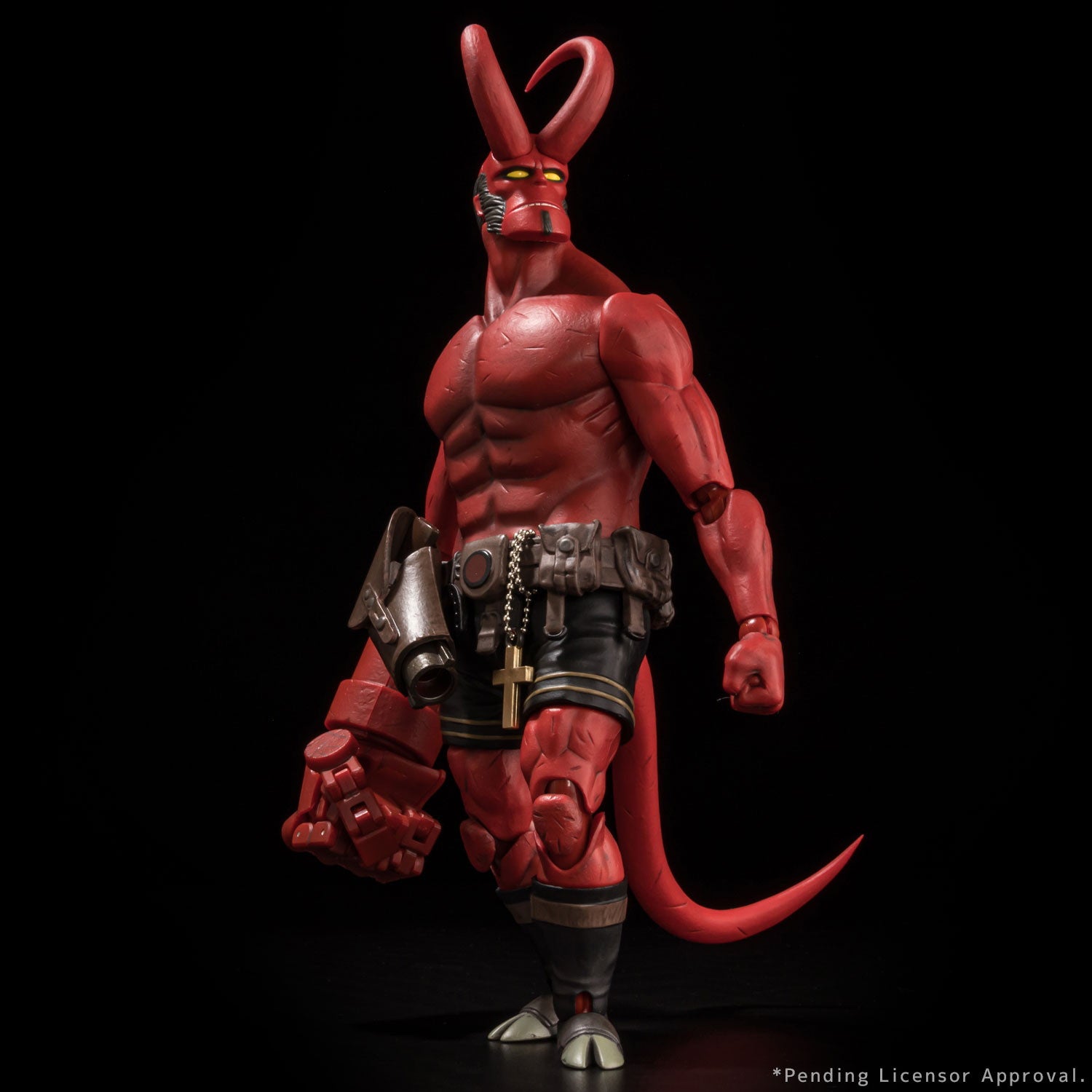 【中古即納】[FIG] ヘルボーイ 1/12 SCALE ACTION FIGURE 30TH ANNIVERSARY EDITION HELLBOY 完成品 可動フィギュア 1000toys(20241207)