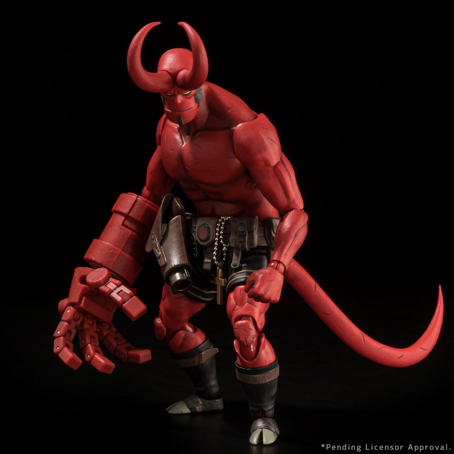 【中古即納】[FIG] ヘルボーイ 1/12 SCALE ACTION FIGURE 30TH ANNIVERSARY EDITION HELLBOY 完成品 可動フィギュア 1000toys(20241207)