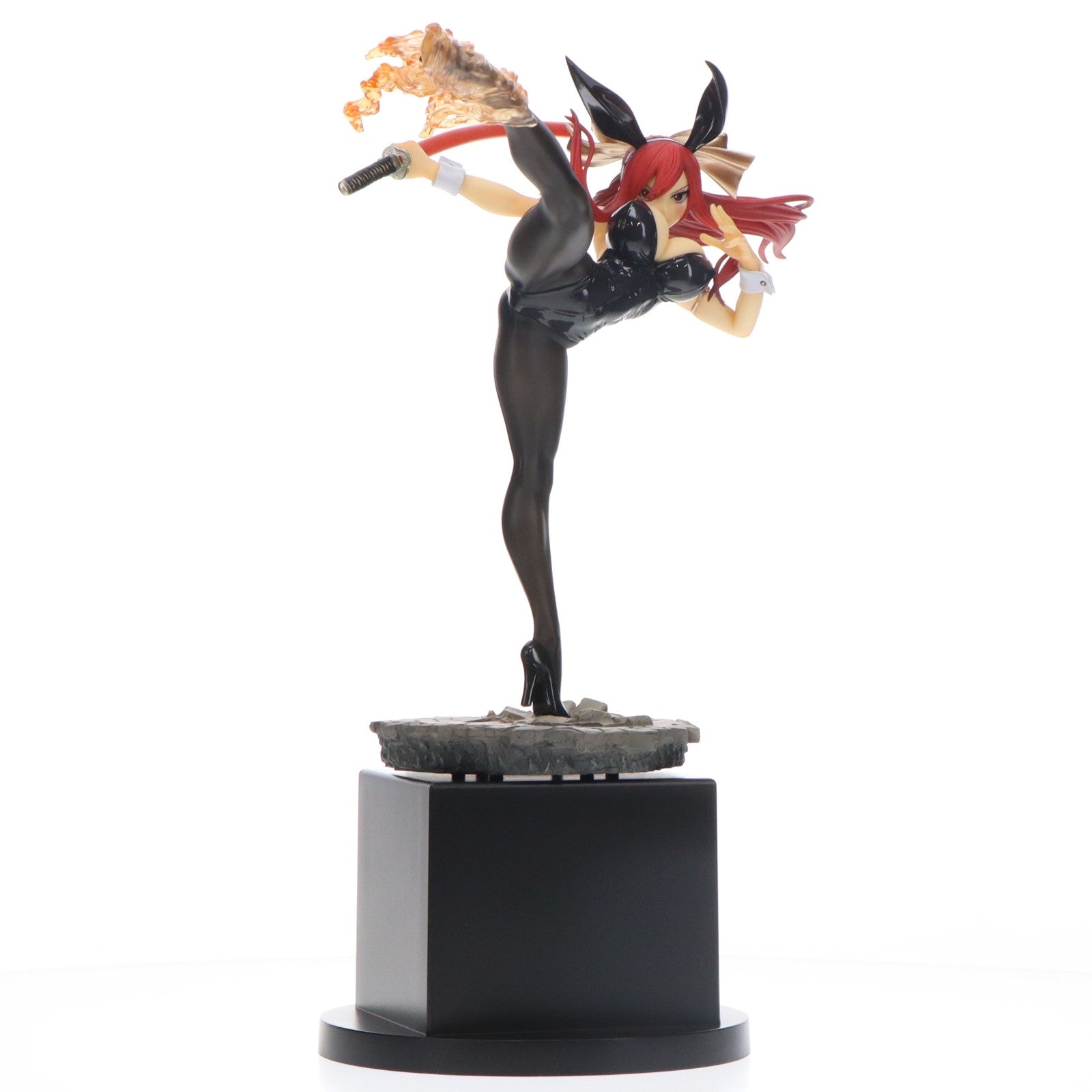 【中古即納】[FIG] エルザ・スカーレット ハイキックver.黒兎 FAIRY TAIL(フェアリーテイル) 1/6 完成品 フィギュア オルカトイズ(20250331)
