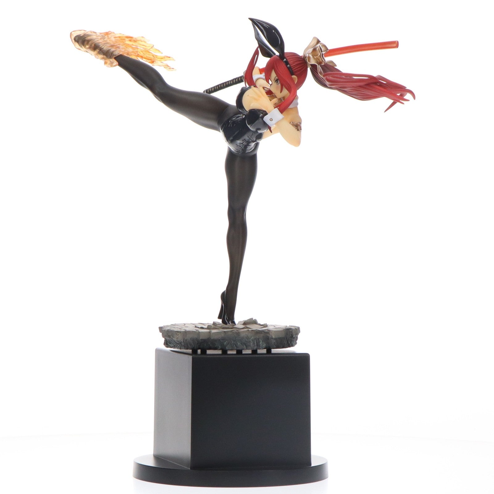 【中古即納】[FIG] エルザ・スカーレット ハイキックver.黒兎 FAIRY TAIL(フェアリーテイル) 1/6 完成品 フィギュア オルカトイズ(20250331)