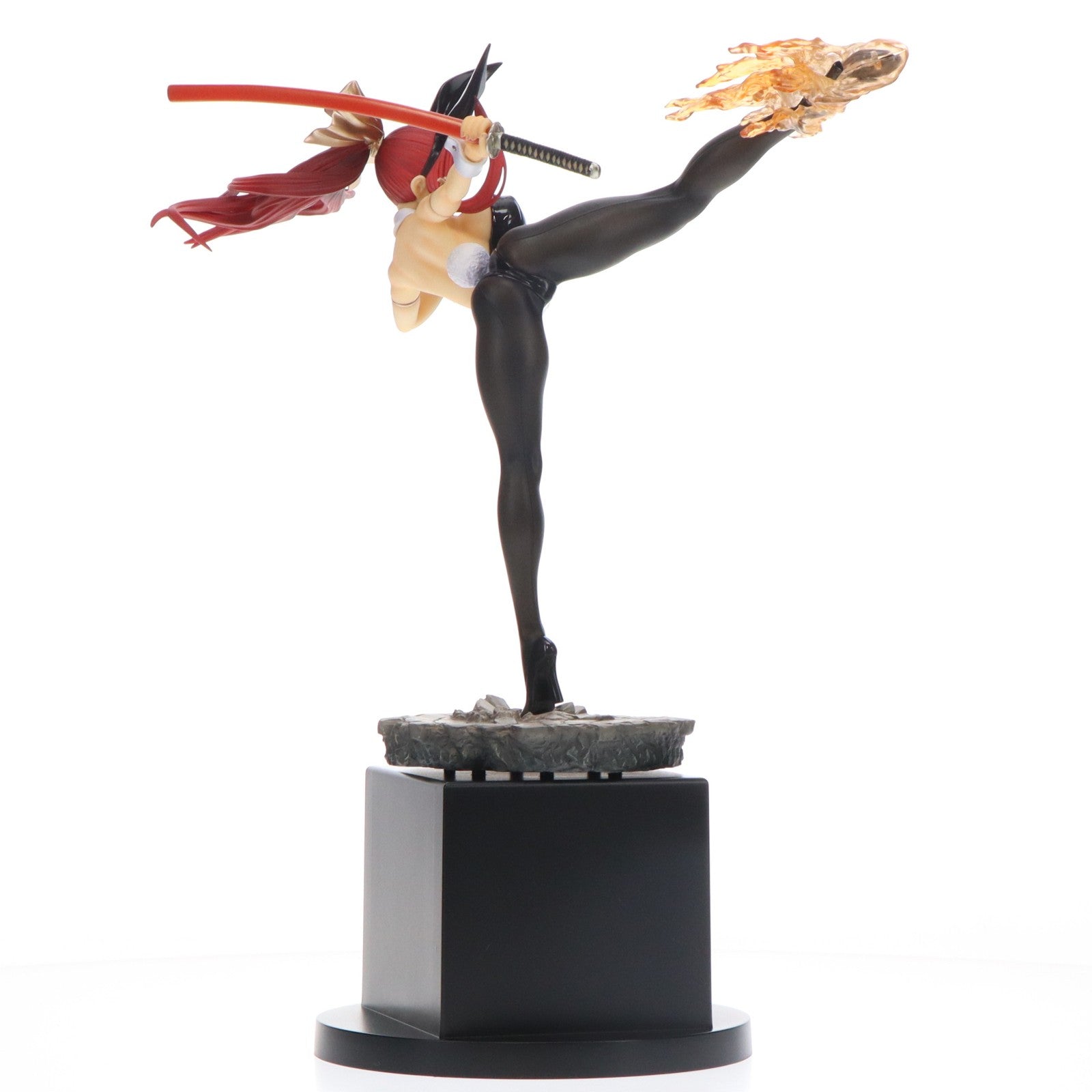 【中古即納】[FIG] エルザ・スカーレット ハイキックver.黒兎 FAIRY TAIL(フェアリーテイル) 1/6 完成品 フィギュア オルカトイズ(20250331)