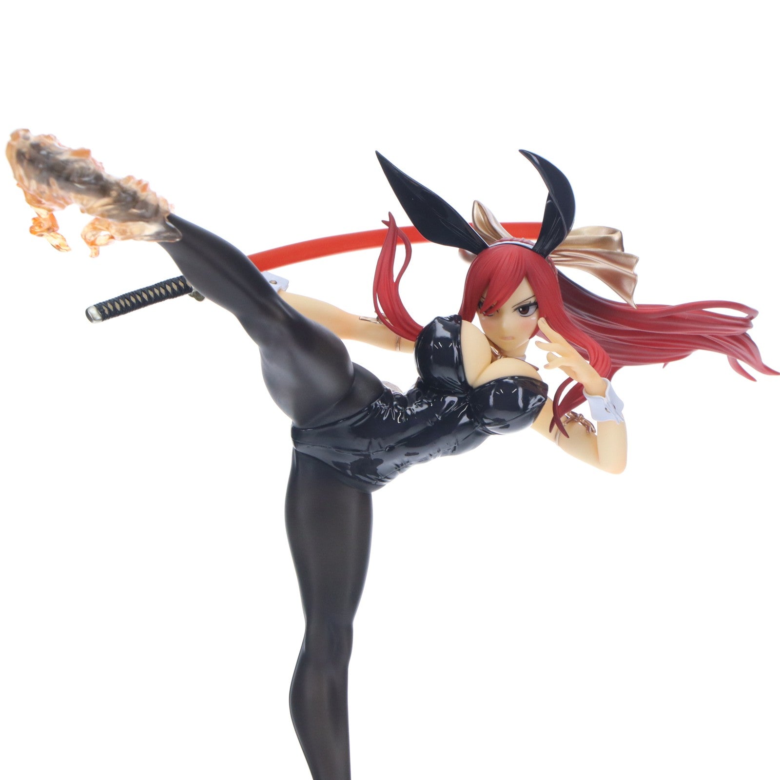 【中古即納】[FIG] エルザ・スカーレット ハイキックver.黒兎 FAIRY TAIL(フェアリーテイル) 1/6 完成品 フィギュア オルカトイズ(20250331)