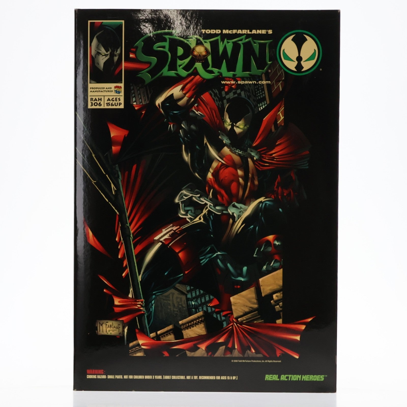 【中古即納】[FIG] リアルアクションヒーローズ No.306 RAH SPAWN(スポーン) 完成品 可動フィギュア メディコム・トイ(20070331)