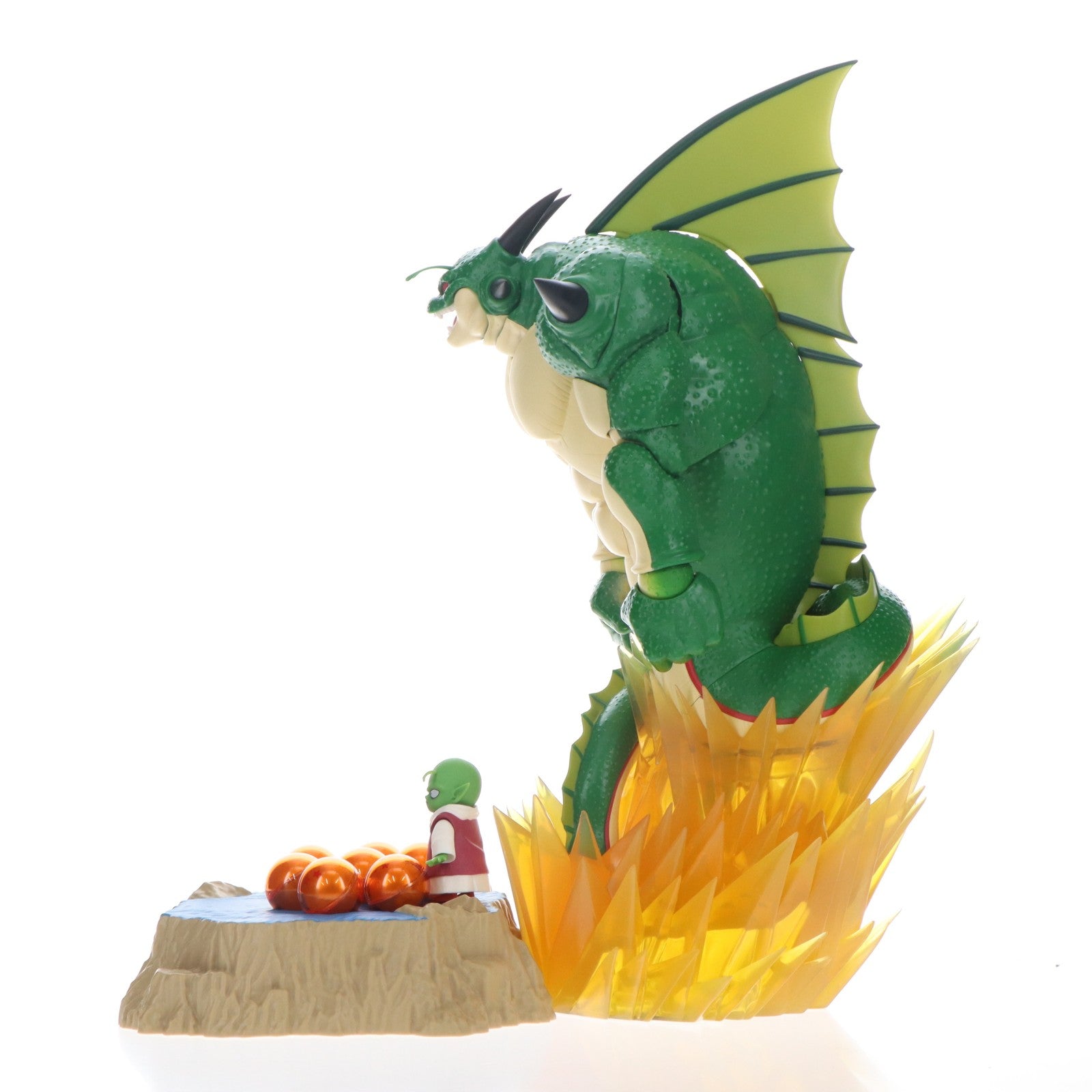 【中古即納】[FIG] 魂ウェブ商店限定 S.H.Figuarts(フィギュアーツ) ポルンガ&デンデ 光るドラゴンボールセット -いでよ本場の神龍!!- ドラゴンボールZ 完成品 可動フィギュア バンダイスピリッツ(20220706)