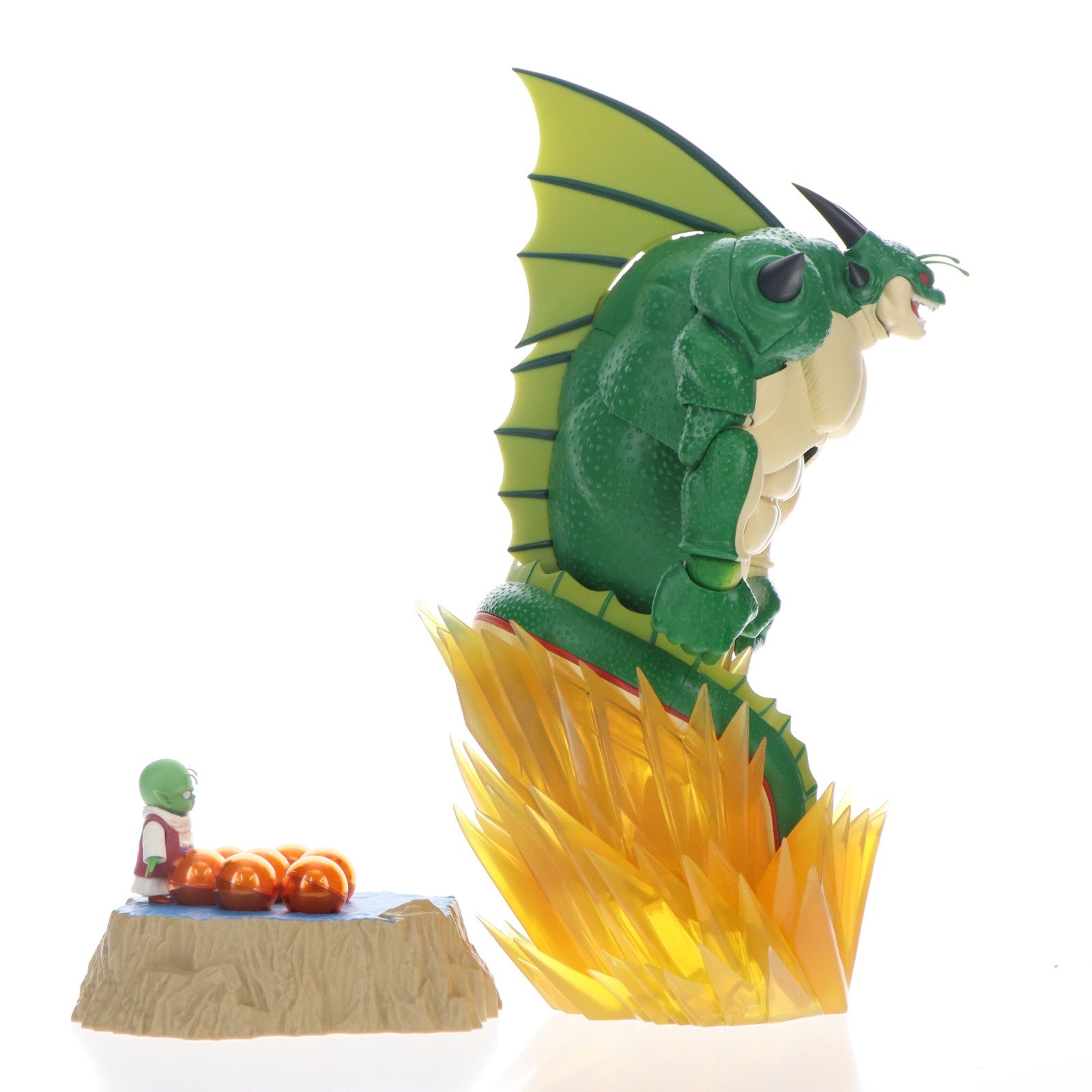 【中古即納】[FIG] 魂ウェブ商店限定 S.H.Figuarts(フィギュアーツ) ポルンガ&デンデ 光るドラゴンボールセット -いでよ本場の神龍!!- ドラゴンボールZ 完成品 可動フィギュア バンダイスピリッツ(20220706)