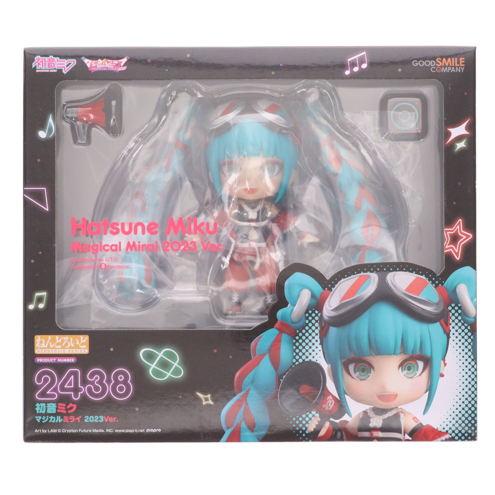 【中古即納】[FIG] ねんどろいど 2438 初音ミク マジカルミライ 2023Ver. キャラクター・ボーカル・シリーズ 01 初音ミク 完成品 可動フィギュア GOODSMILE ONLINE SHOP&マジカルミライ 2024限定 グッドスマイルカンパニー(20240817)