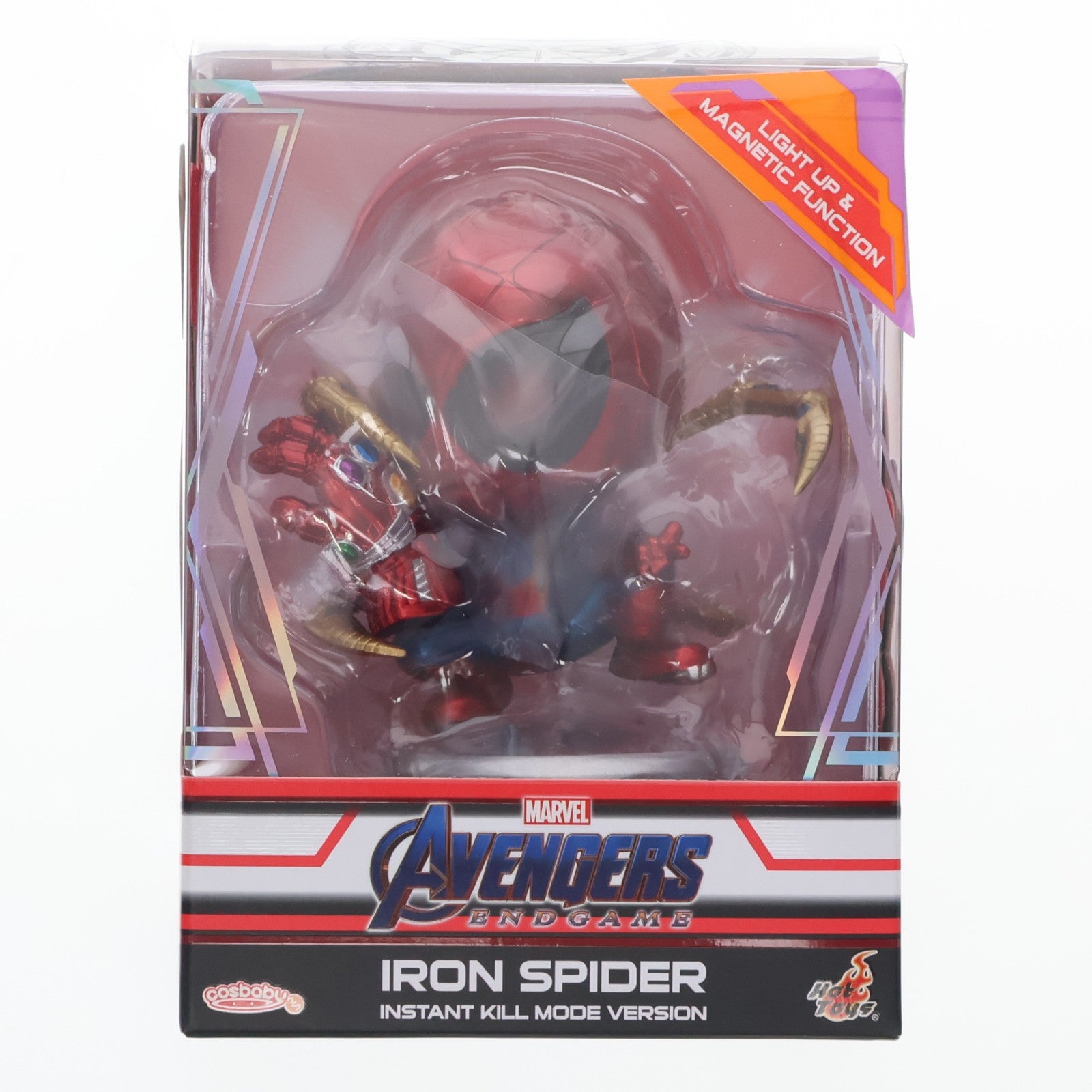 【中古即納】[FIG] コスベイビー サイズS アイアン・スパイダー(ナノ・ガントレット付き版) アベンジャーズ/エンドゲーム 完成品 フィギュア スパイダーマン エクスクルーシブ・ストア ジャパンツアー限定(COSB654) ホットトイズ(20200331)