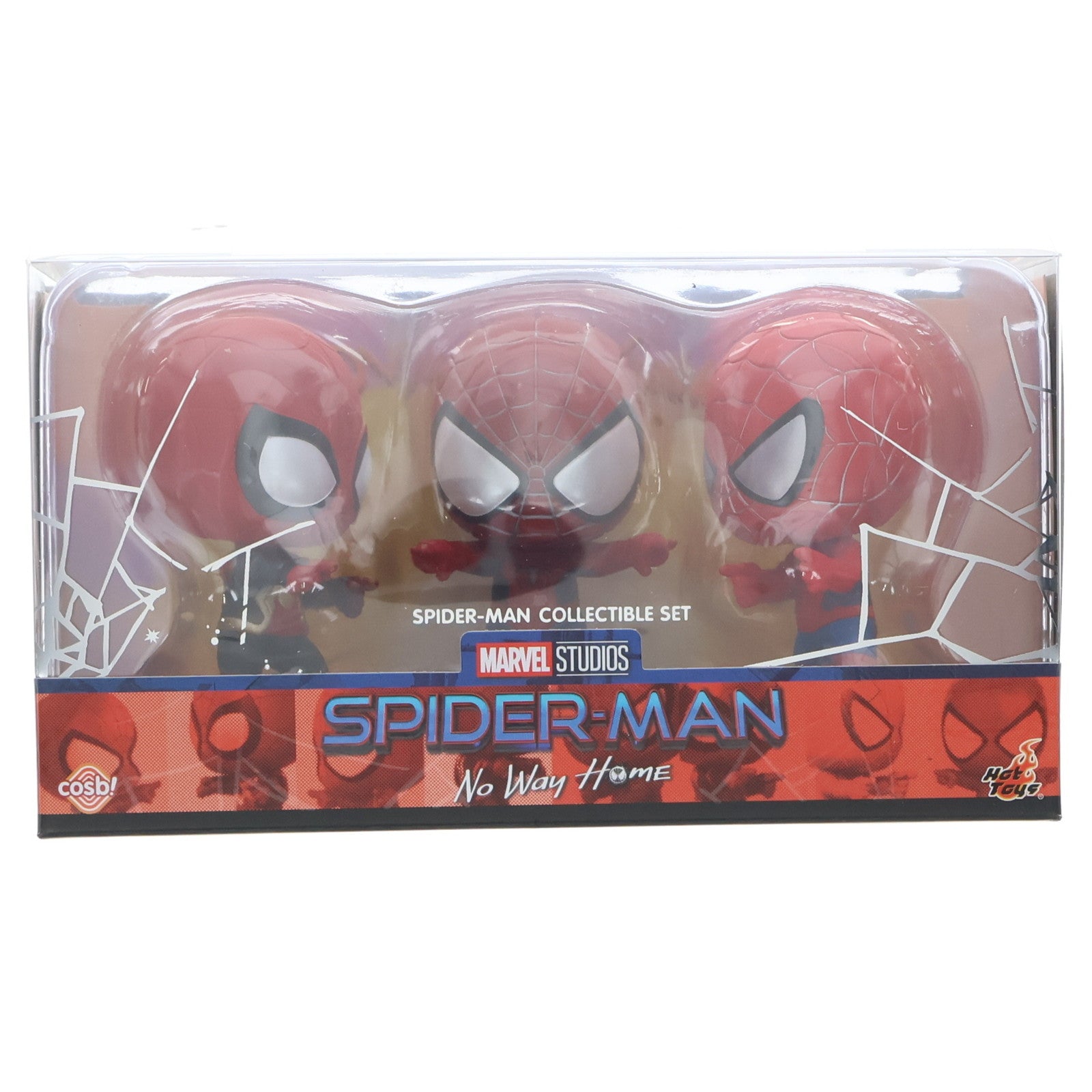 【中古即納】[FIG] Cosbi(コスビ) サイズS スパイダーマン(3体セット) スパイダーマン:ノー・ウェイ・ホーム 完成品 フィギュア(CBX056) ホットトイズ(20221031)