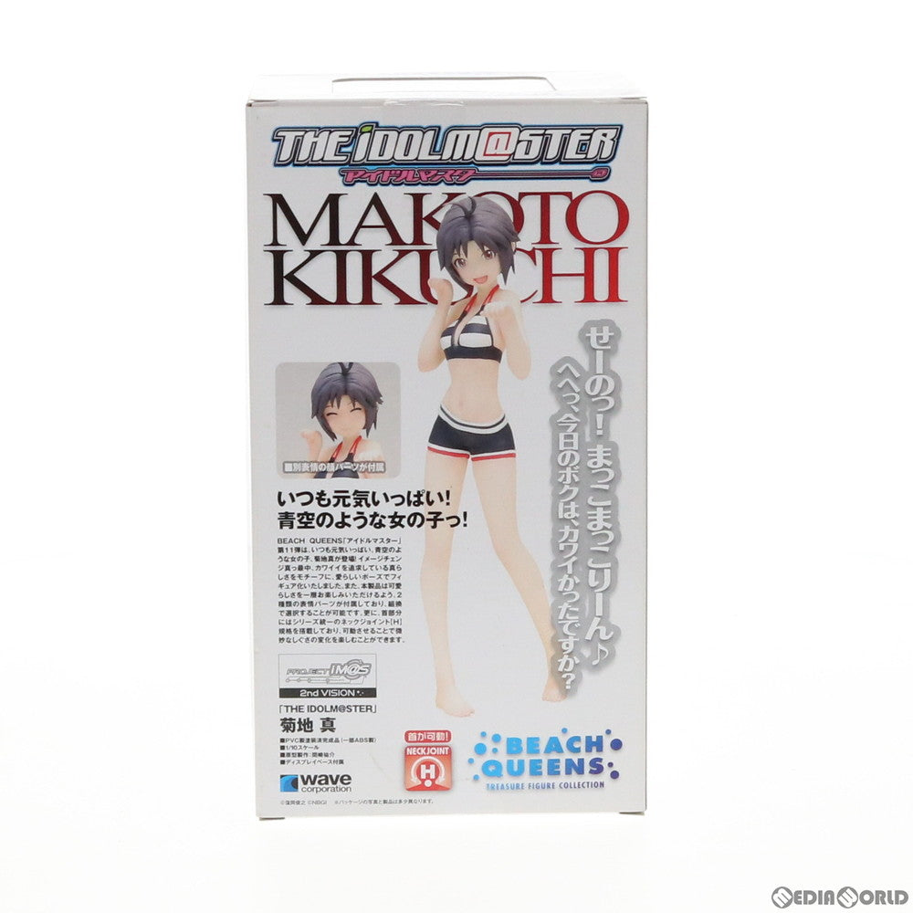 【中古即納】[FIG] BEACH QUEENS(ビーチクイーンズ) 菊地真(きくちまこと) アイドルマスター(THE IDOLM@STER) 1/10 完成品 フィギュア(NF-221) ウェーブ(WAVE)(20130619)