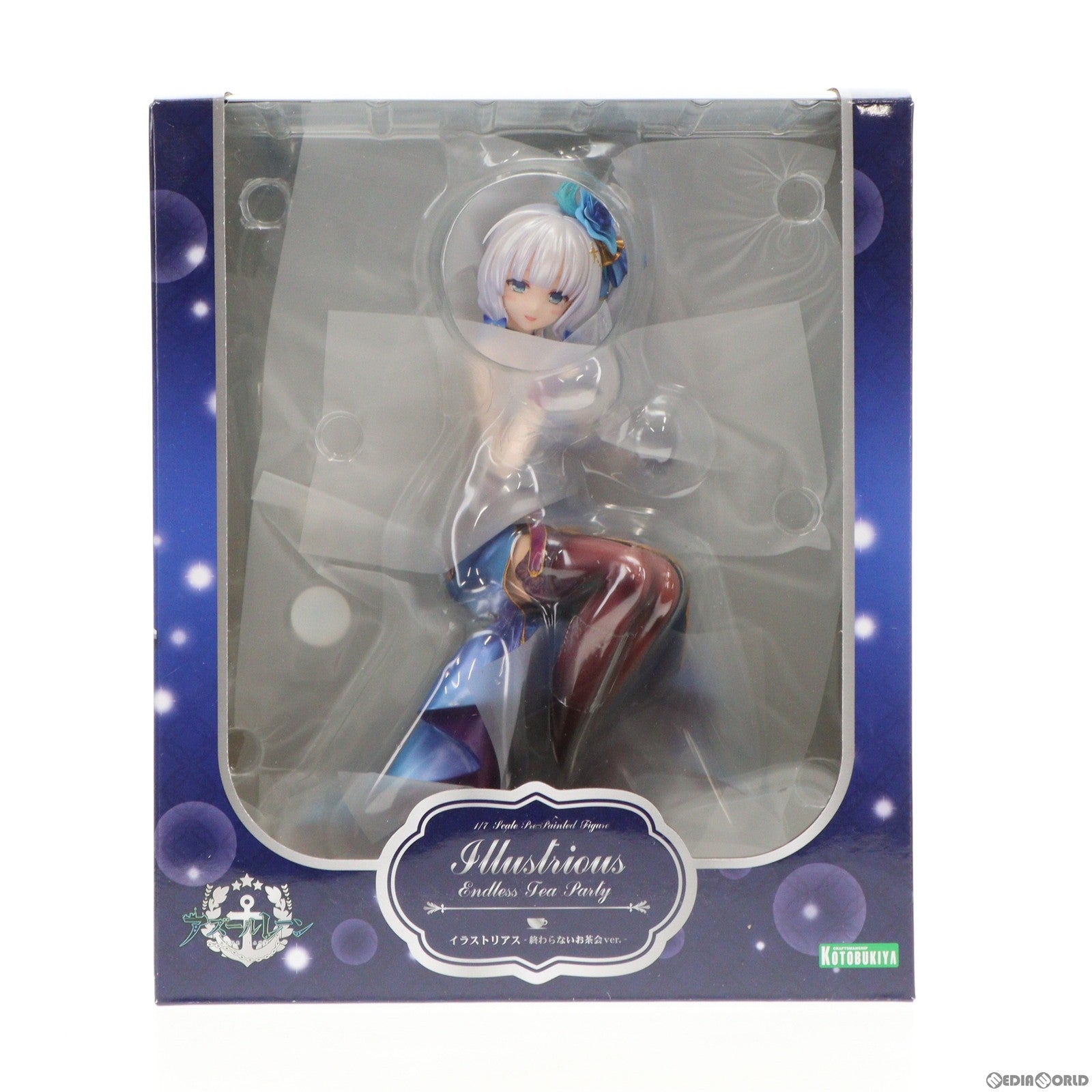 【中古即納】[FIG] (再販) コトブキヤショップ限定 イラストリアス(終わらないお茶会ver.) アズールレーン 1/7 完成品 フィギュア(PV156) コトブキヤ(20190630)
