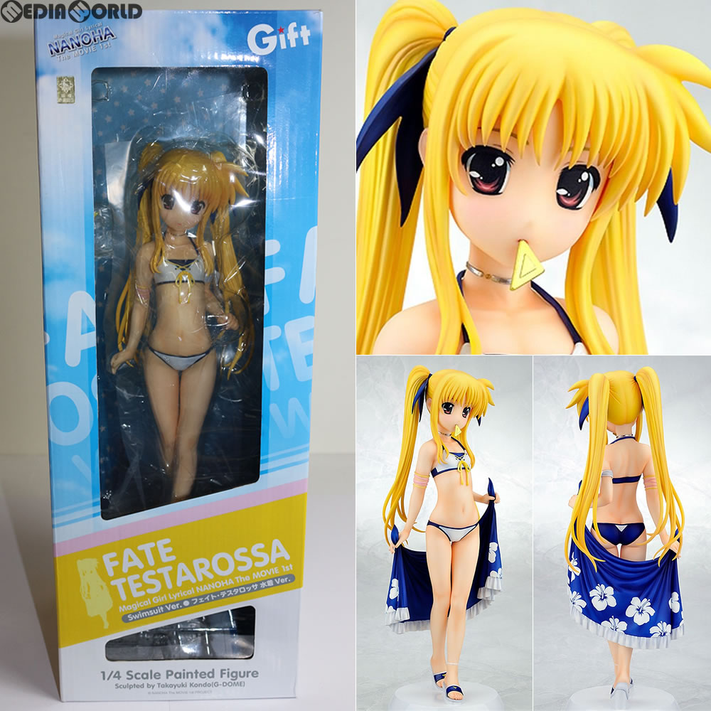 【中古即納】[FIG] フェイト・テスタロッサ 水着Ver. 魔法少女リリカルなのは The MOVIE 1st 1/4 完成品 フィギュア ギフト(Gift)(20130628)