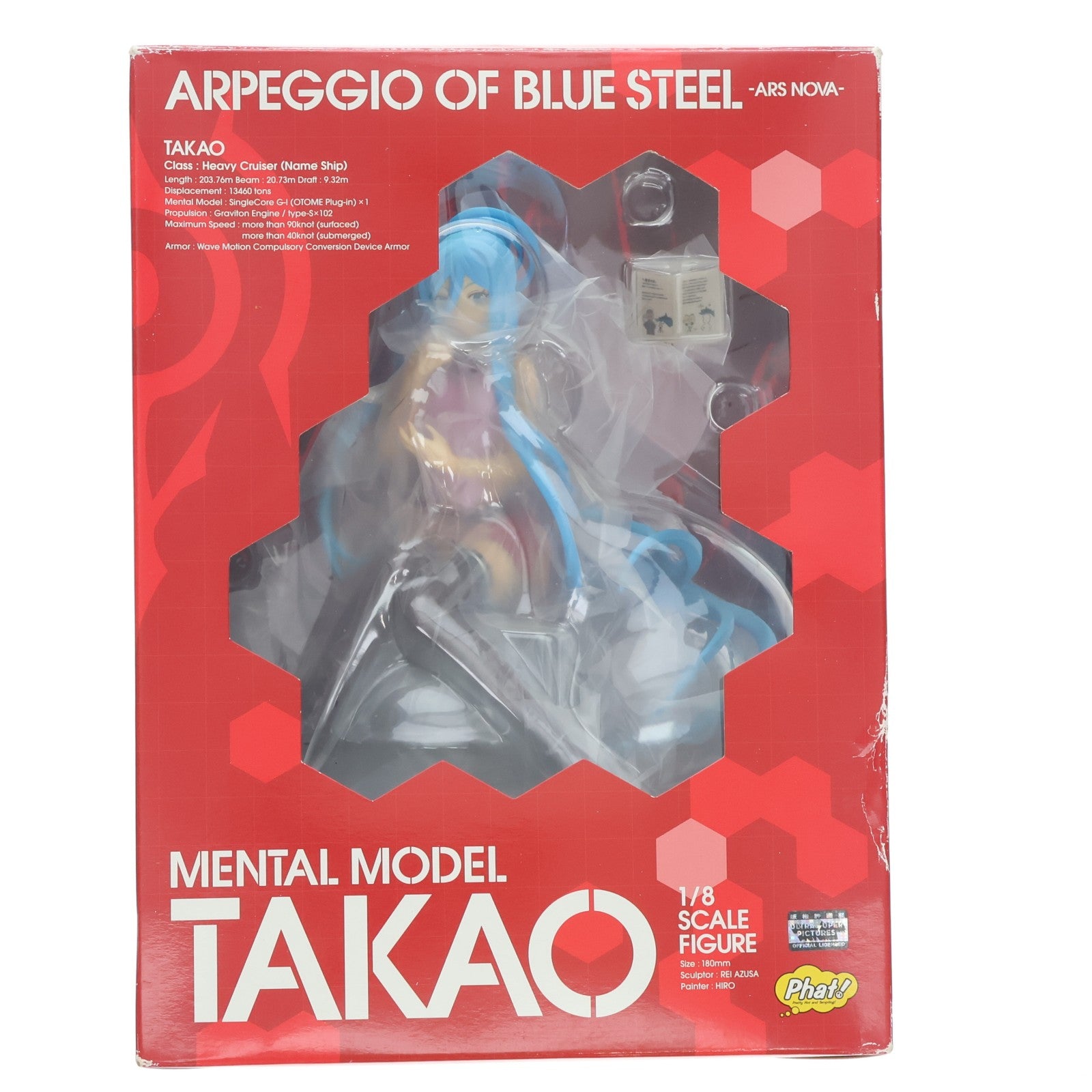 【中古即納】[FIG] メンタルモデル・タカオ 蒼き鋼のアルペジオ -アルス・ノヴァ- 1/8 完成品 フィギュア Phat!(ファット・カンパニー)(20150426)
