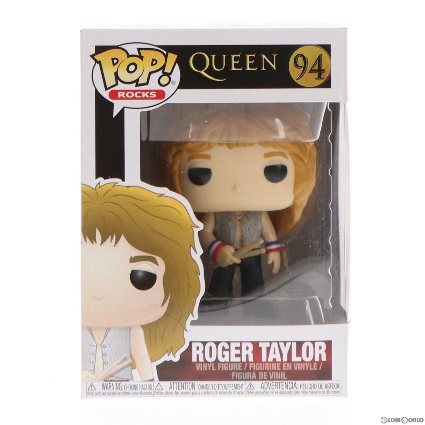 【中古即納】[FIG] POP! Rocks Series #94 Roger Taylor-ロジャー・テイラー- QUEEN(クイーン) 完成品 フィギュア FUNKO(ファンコ)(20190102)