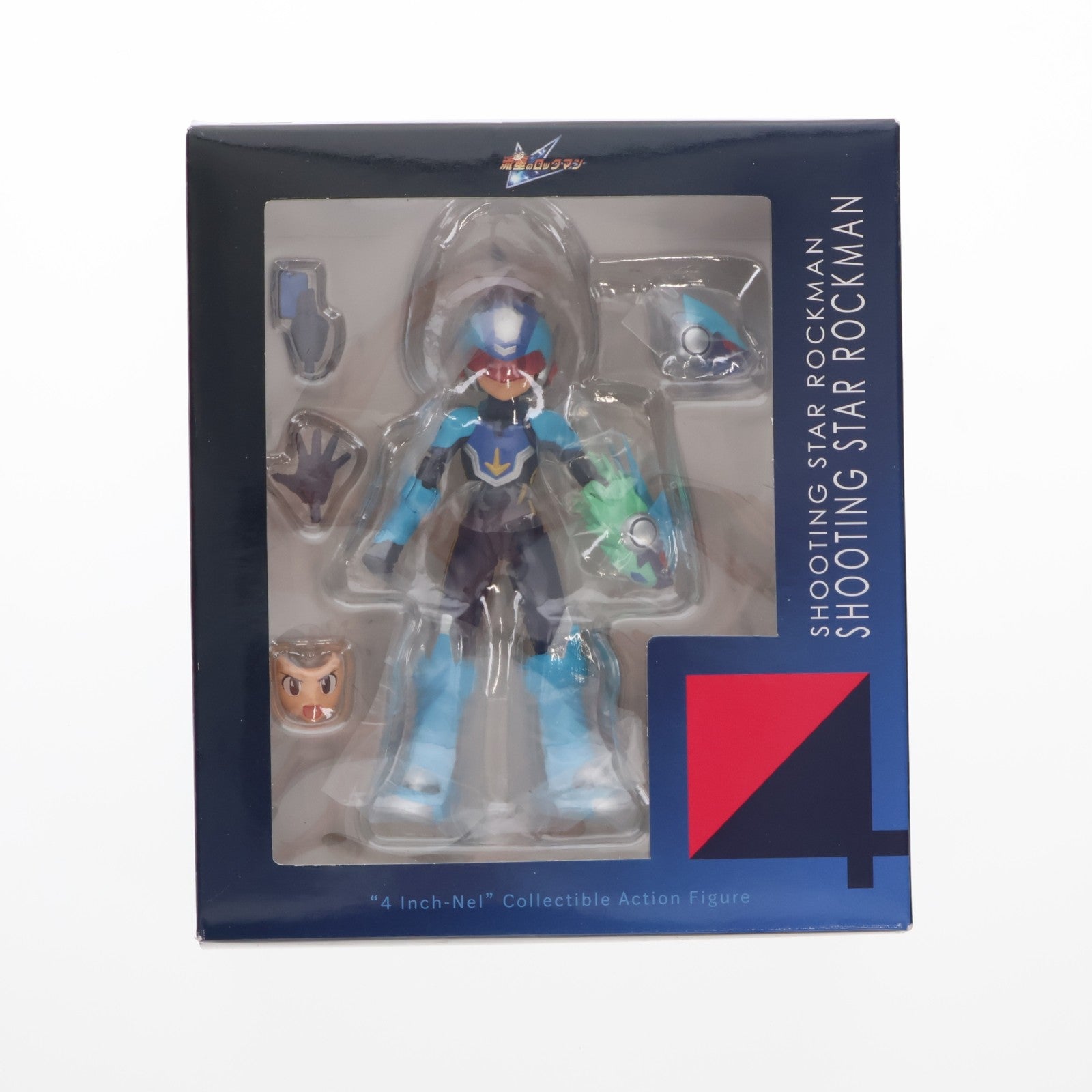 【中古即納】[FIG] 4インチネル シューティングスター・ロックマン 流星のロックマン 完成品 可動フィギュア 千値練(せんちねる)(20170927)