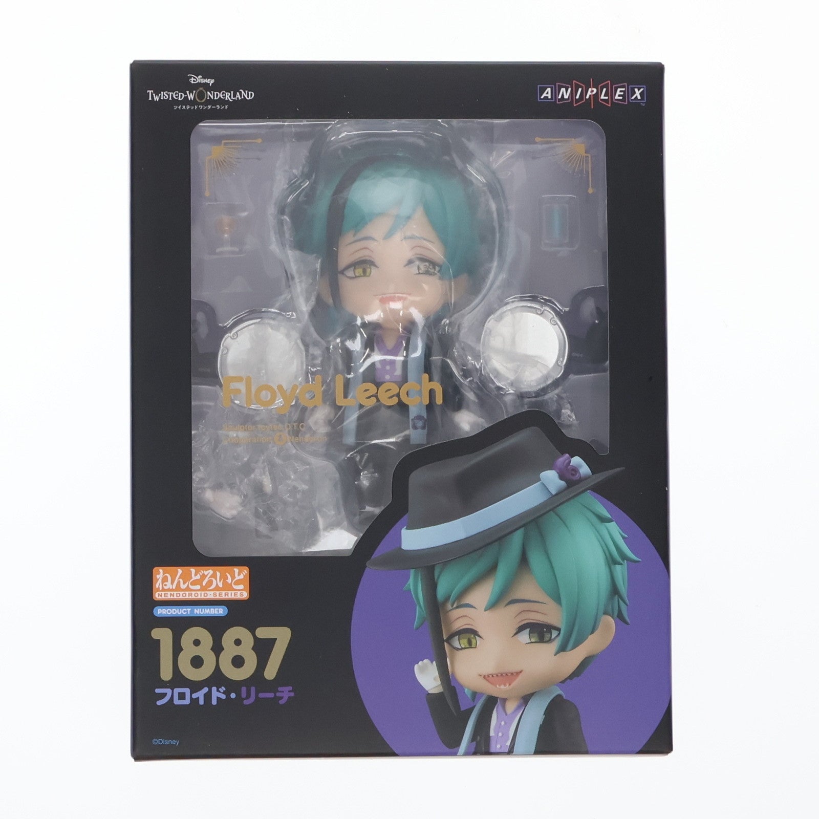 【中古即納】[FIG] GOODSMILE ONLINE SHOP&ANIPLEX+限定特典付属 ねんどろいど 1887 フロイド・リーチ ディズニー ツイステッドワンダーランド 完成品 可動フィギュア アニプレックス(20221231)