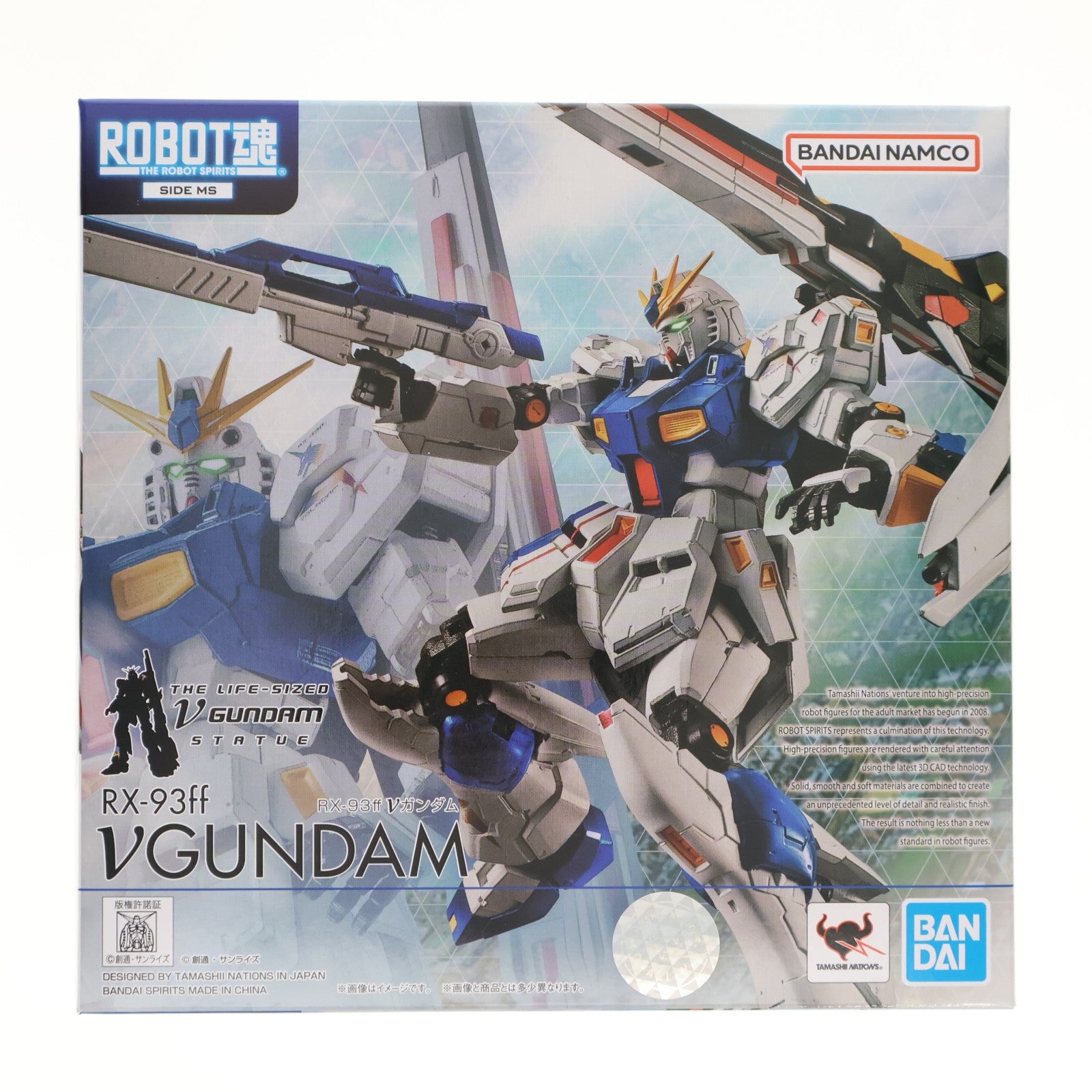 【中古即納】[FIG] ROBOT魂(SIDE MS) RX-93ff νガンダム 機動戦士ガンダム 逆襲のシャア 実物大νガンダム立像 完成品 可動フィギュア GUNDAM SIDE-F&魂ウェブ商店限定 バンダイスピリッツ(20220531)