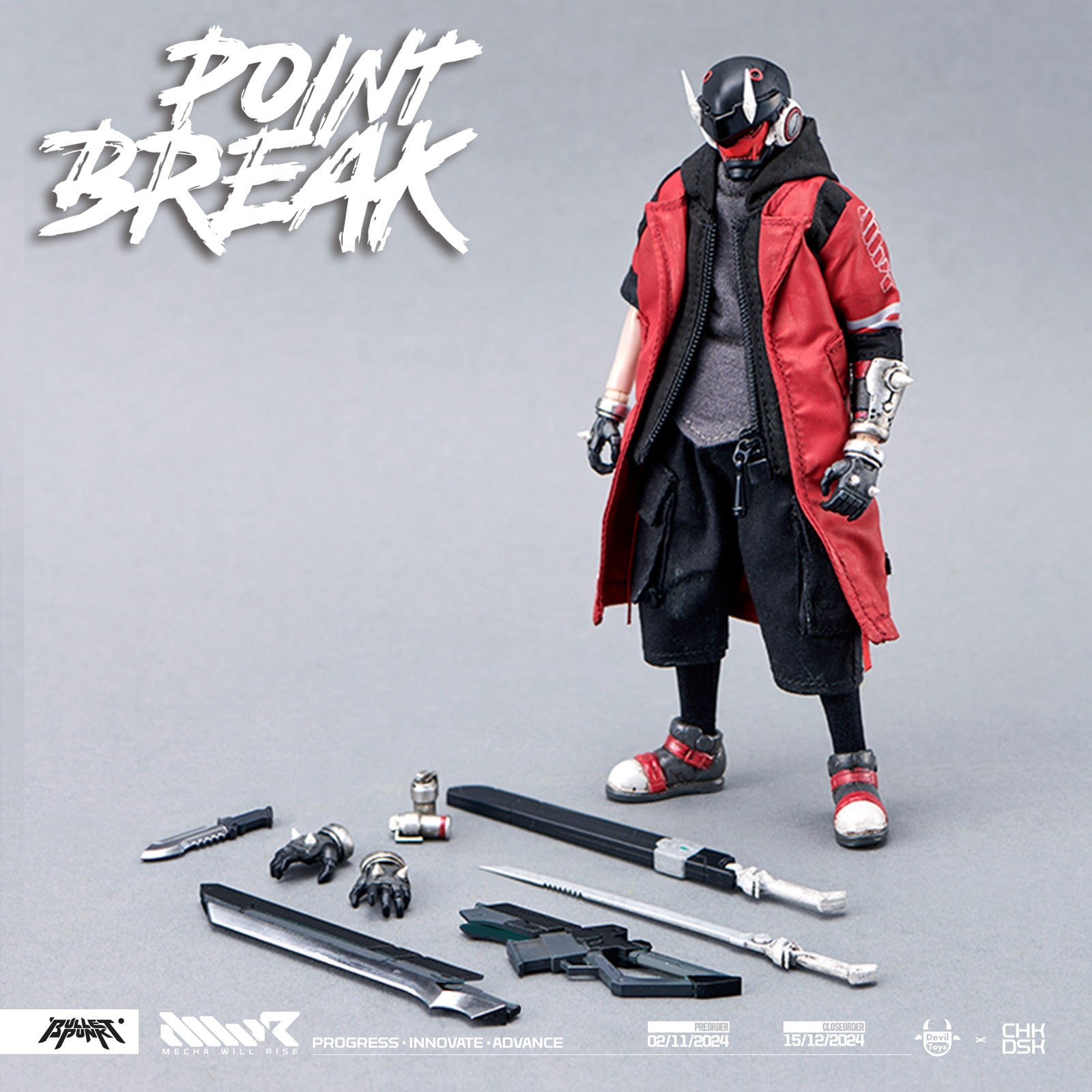 【中古即納】[FIG] DXIII(Point Break Version) 1:12 Scale Action Figure POINT BREAK(ポイント・ブレイク) 1/12 完成品 可動フィギュア Devil Toys(デビルトイズ)(20250630)