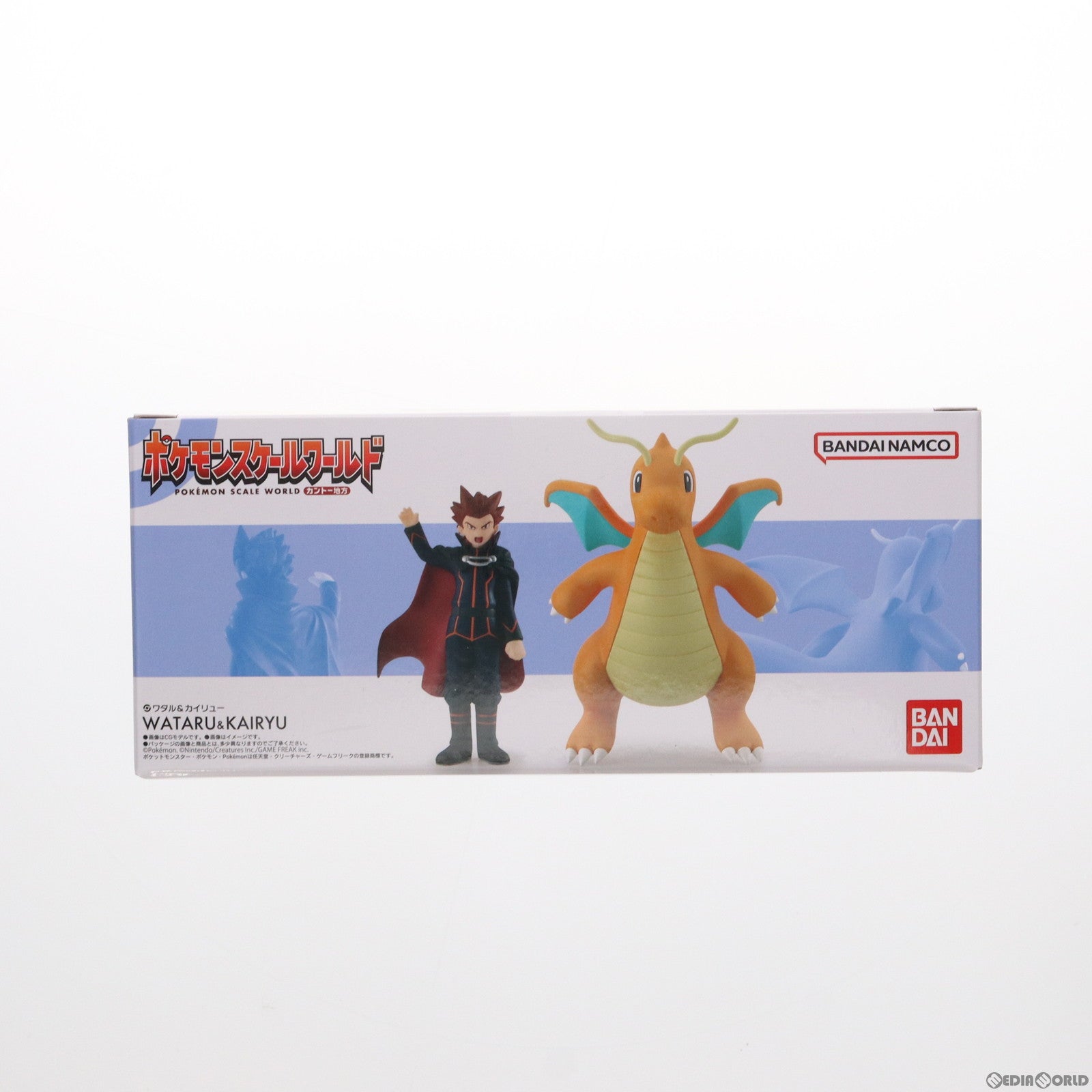 【中古即納】[FIG] (再販)(食玩) プレミアムバンダイ限定 ポケモンスケールワールド カントー地方 ワタル&カイリュー ポケットモンスター 1/20 フィギュア バンダイ(20230731)