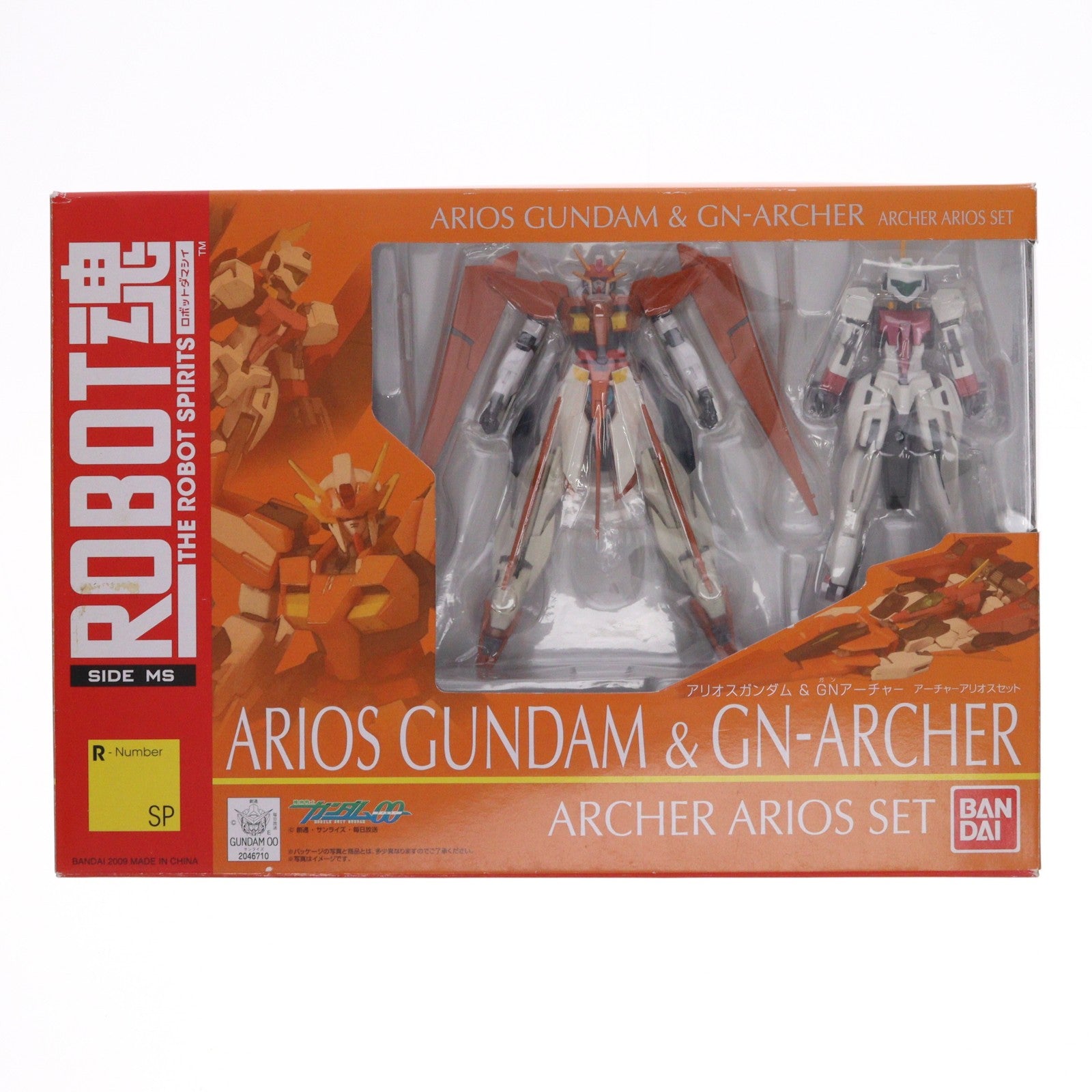 【中古即納】[FIG] ROBOT魂(SIDE MS) アリオスガンダム+GNアーチャー アーチャアリオスセット 機動戦士ガンダム00(ダブルオー) 完成品 可動フィギュア バンダイ(20090320)