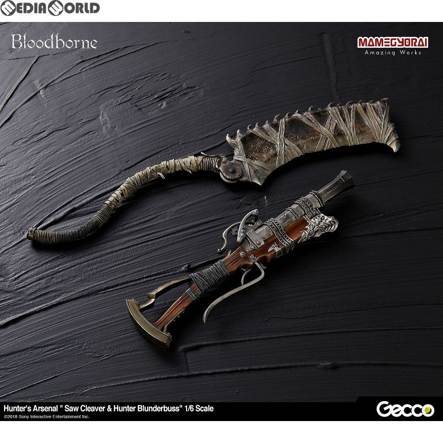 【中古即納】[FIG] Bloodborne/ ハンターズ・アーセナル ノコギリ鉈&獣狩りの散弾銃 1/6スケール ウェポン ブラッドボーン フィギュア用アクセサリー Gecco(ゲッコウ)(20180701)