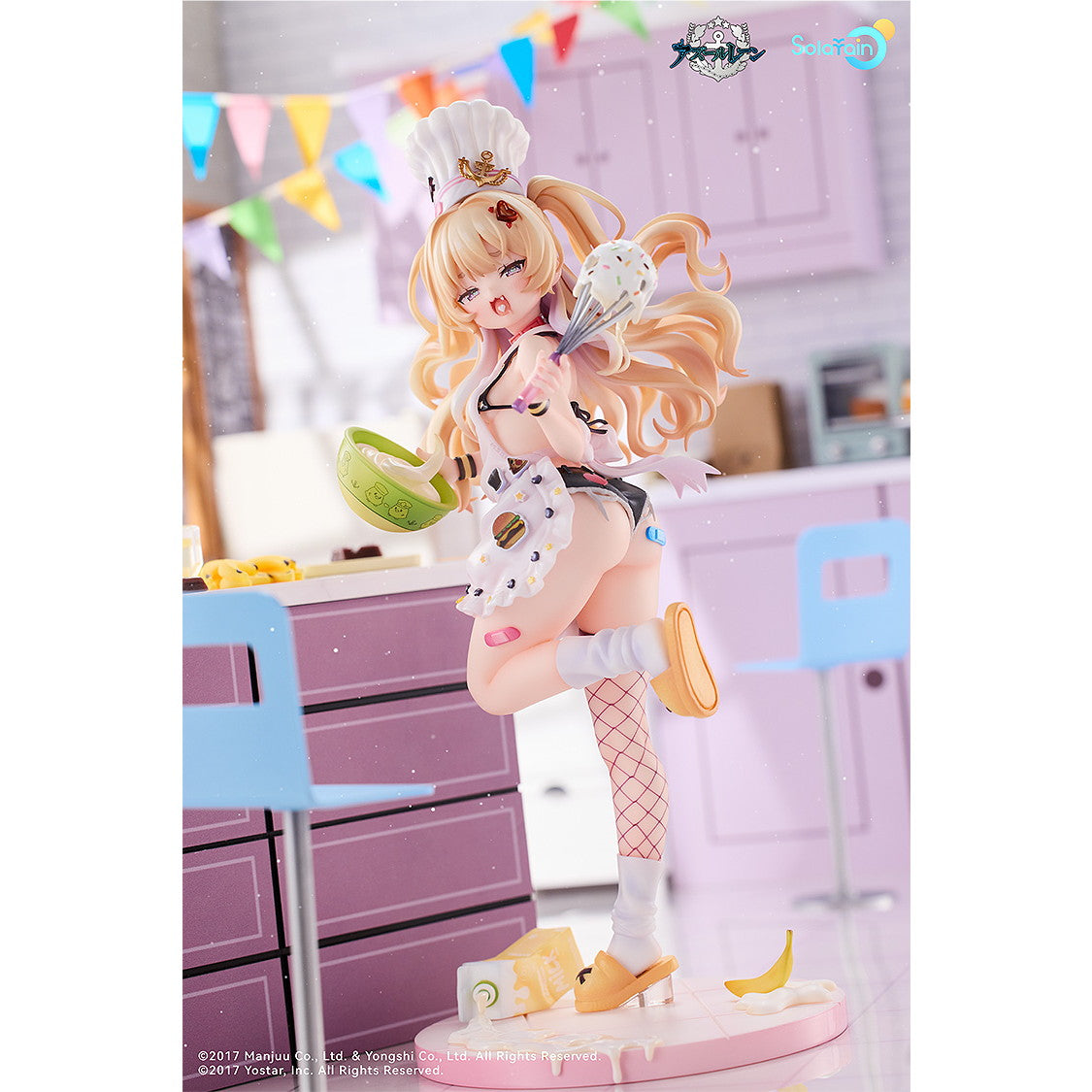 【中古即納】[FIG] カード付属 バッチ アニバーサリーイラスト Ver. ぬいぐるみ セット アズールレーン 1/7 完成品 フィギュア Solarain(ソラレーン)(20250731)