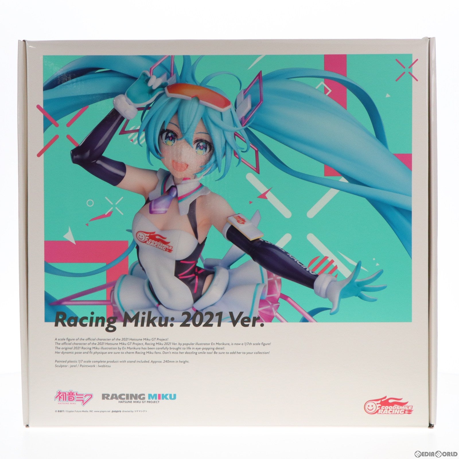 【中古即納】[FIG] GOODSMILE ONLINE SHOP限定 レーシングミク 2021Ver. 初音ミク GTプロジェクト 1/7 完成品 フィギュア グッドスマイルカンパニー(20221231)