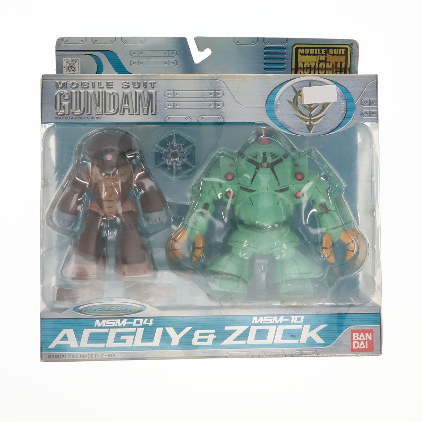 【中古即納】[FIG] (再販) MS IN ACTION!!(モビルスーツ・イン・アクション) アッガイ&ゾック 機動戦士ガンダム 完成品 可動フィギュア バンダイ(20060727)